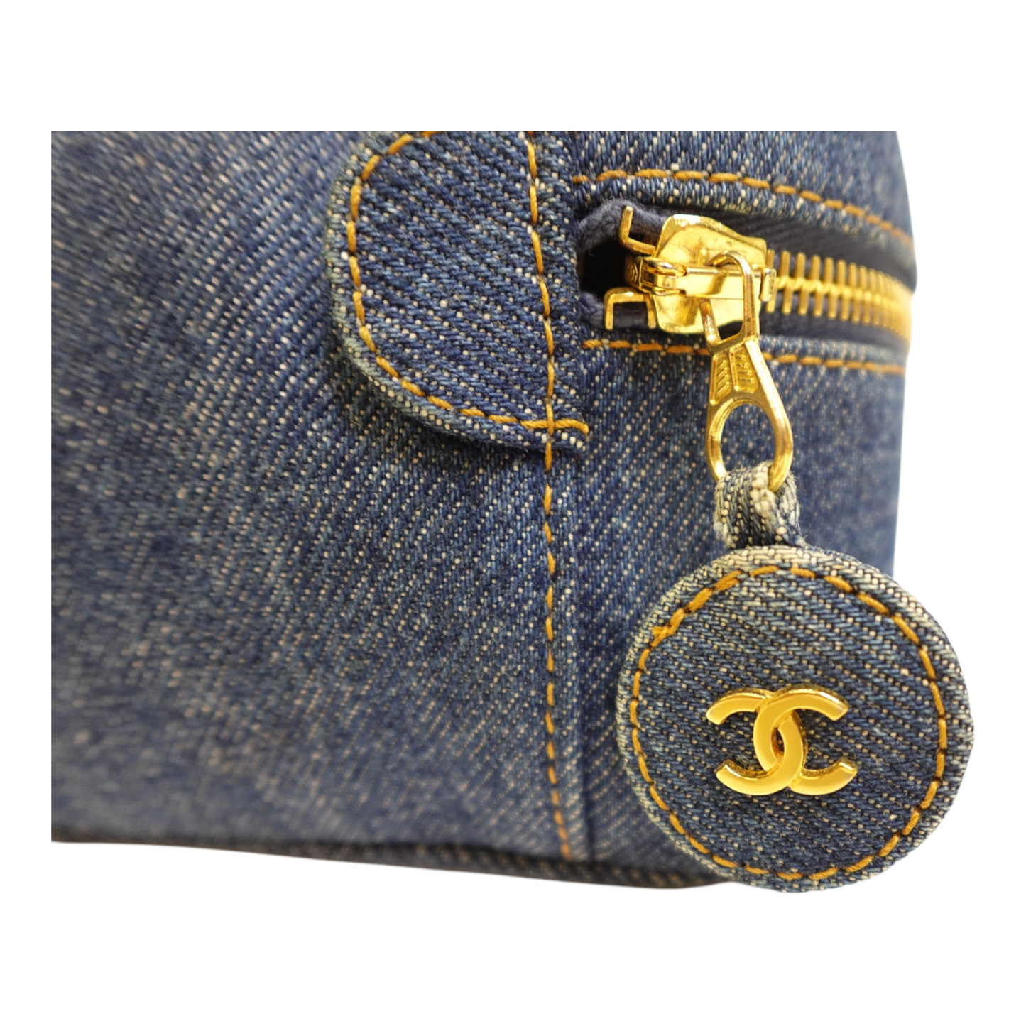Chanel 1997 CC Denim Vanity Bag