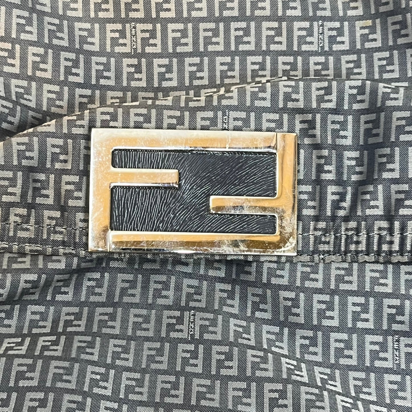 FENDI Nylon Zucchino Shoulder Bag