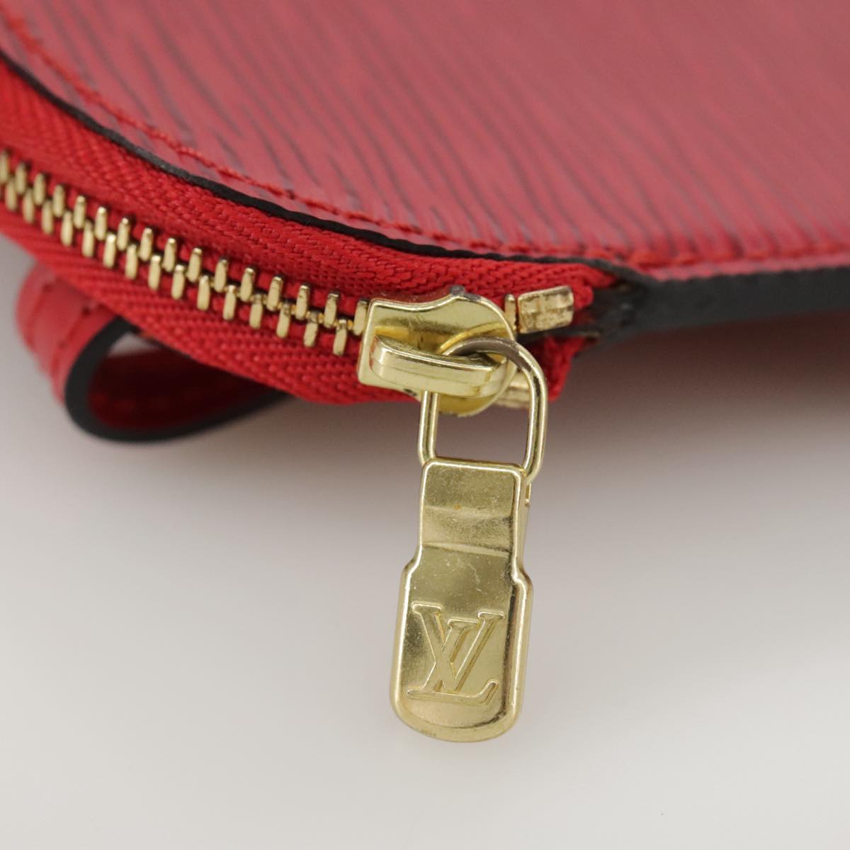 LOUIS VUITTON Epi Pochette Secret Accessory Pouch SPO Red LV 95155S