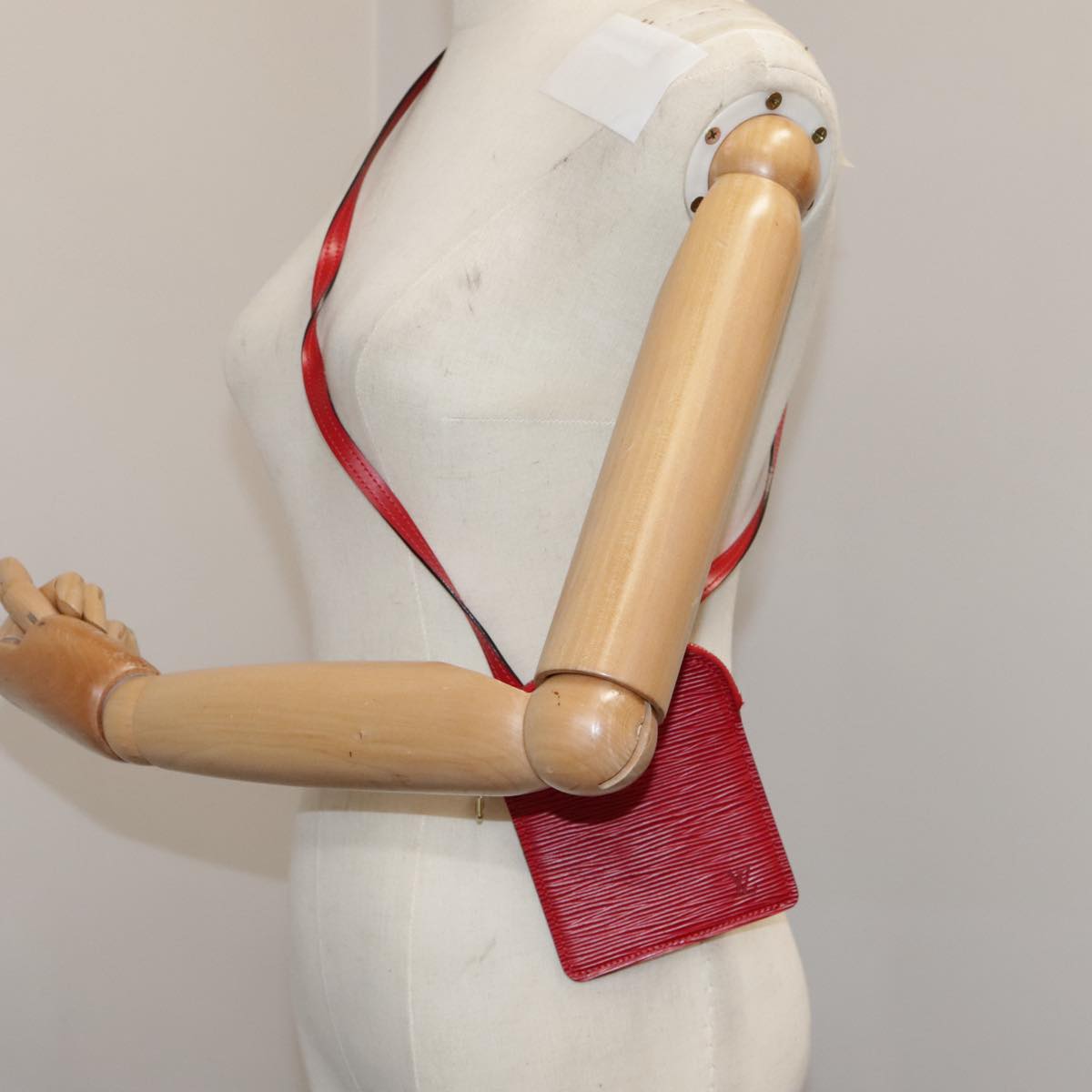 LOUIS VUITTON Epi Pochette Secret Accessory Pouch SPO Red LV 95155S