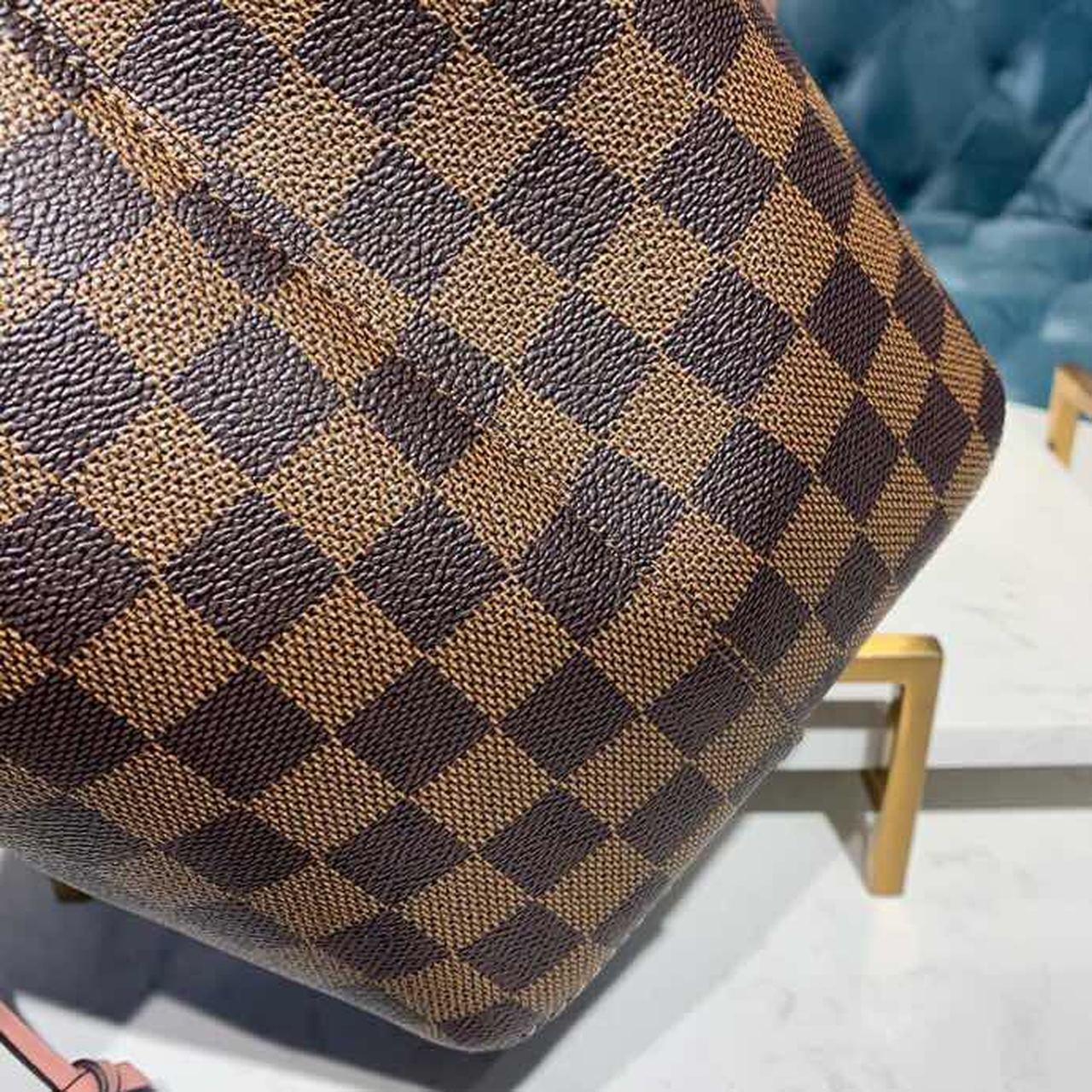 LV Neo Noe GLAMI Bucket Bag 26cm Damier Ebene Canvas Spring/Summer Collection N40198, Venus