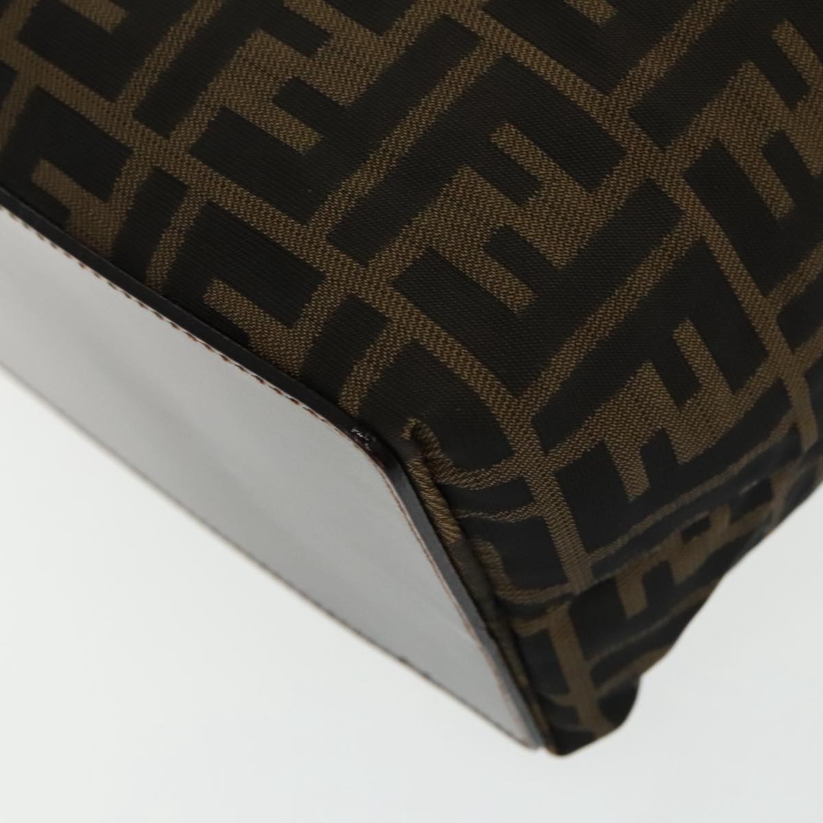 FENDI Zucca Canvas Tote Bag Brown Black 95466