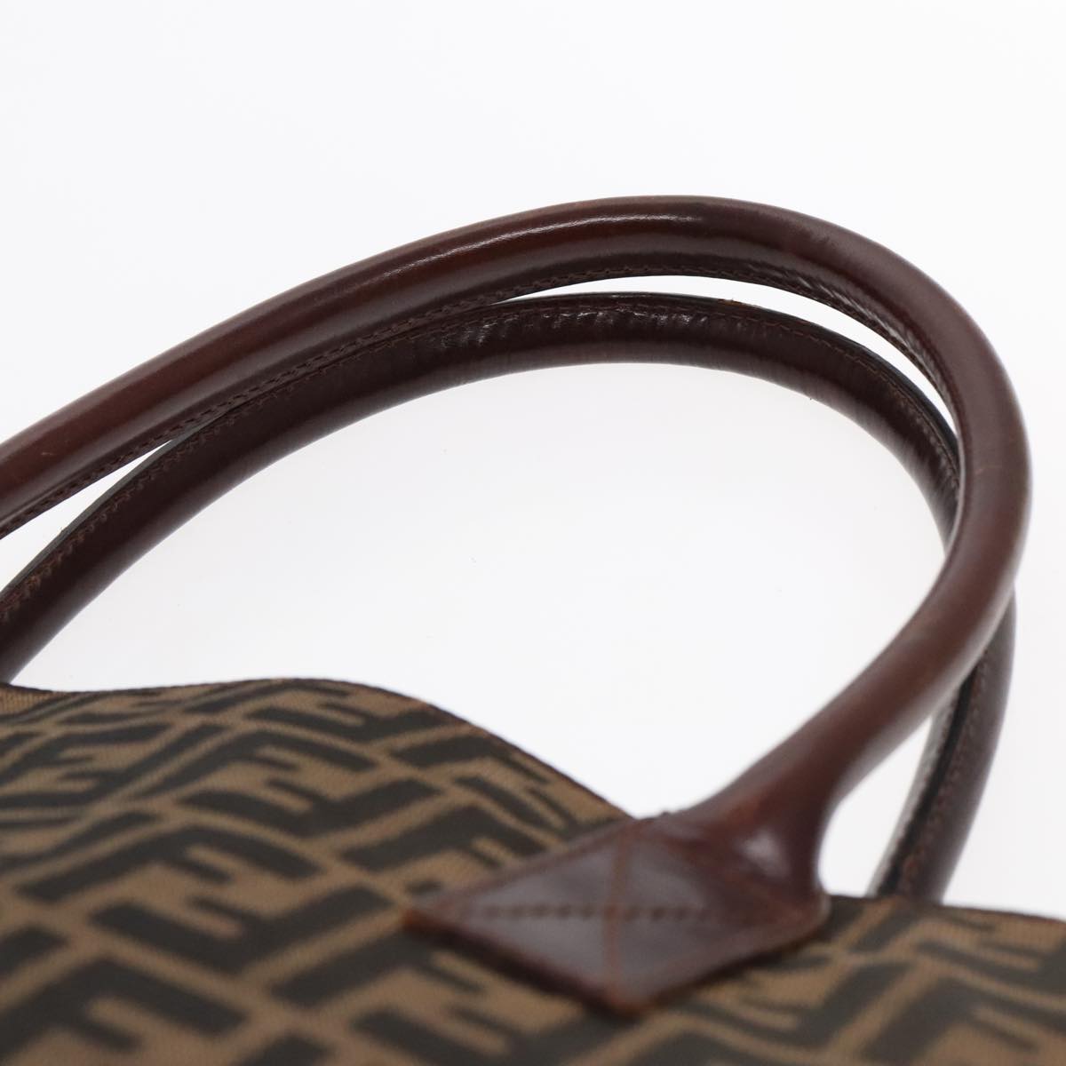 FENDI Zucca Canvas Tote Bag Brown Black 95503