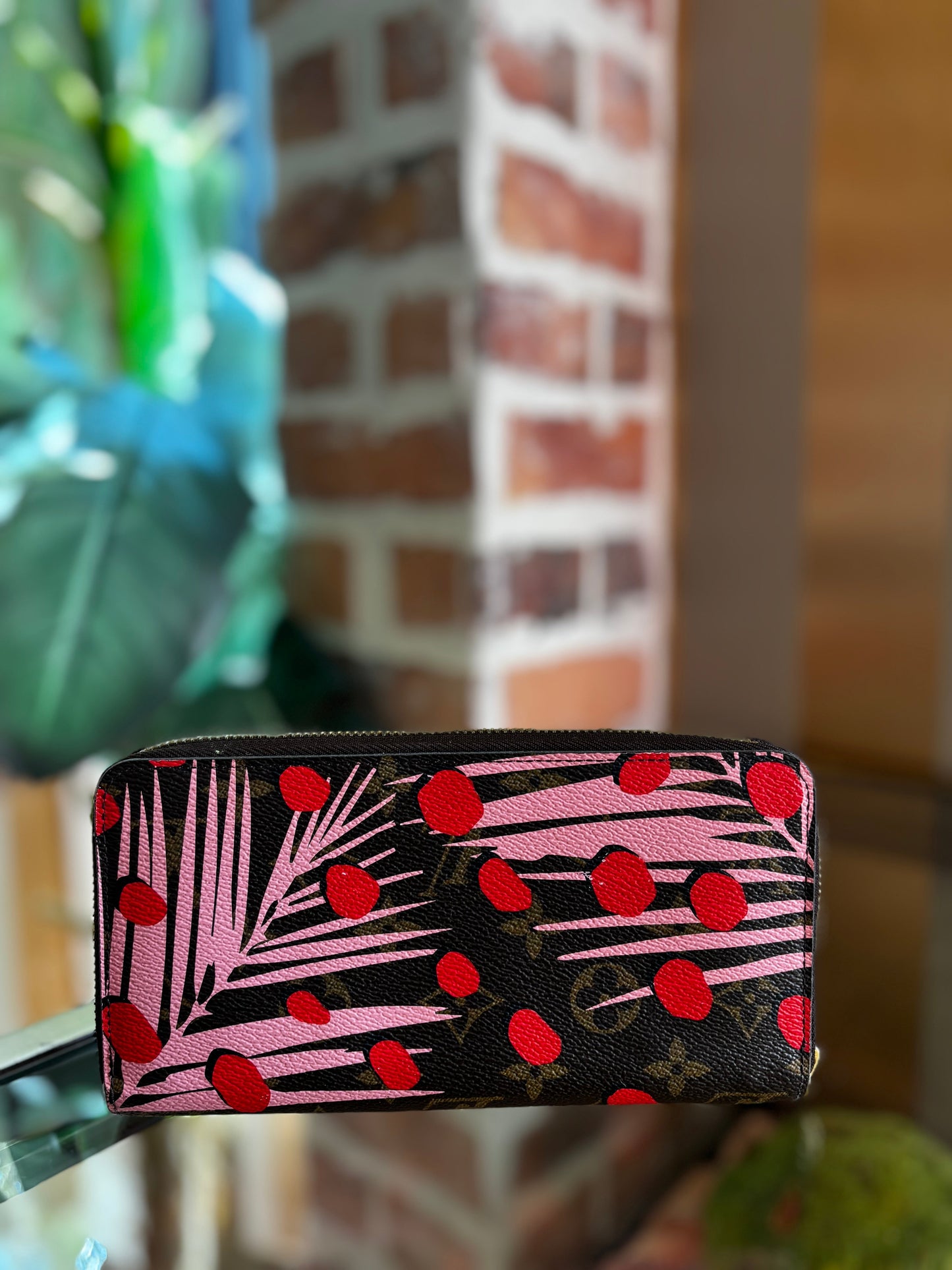 LOUIS VUITTON Monogram Jungle Dots Zippy Wallet