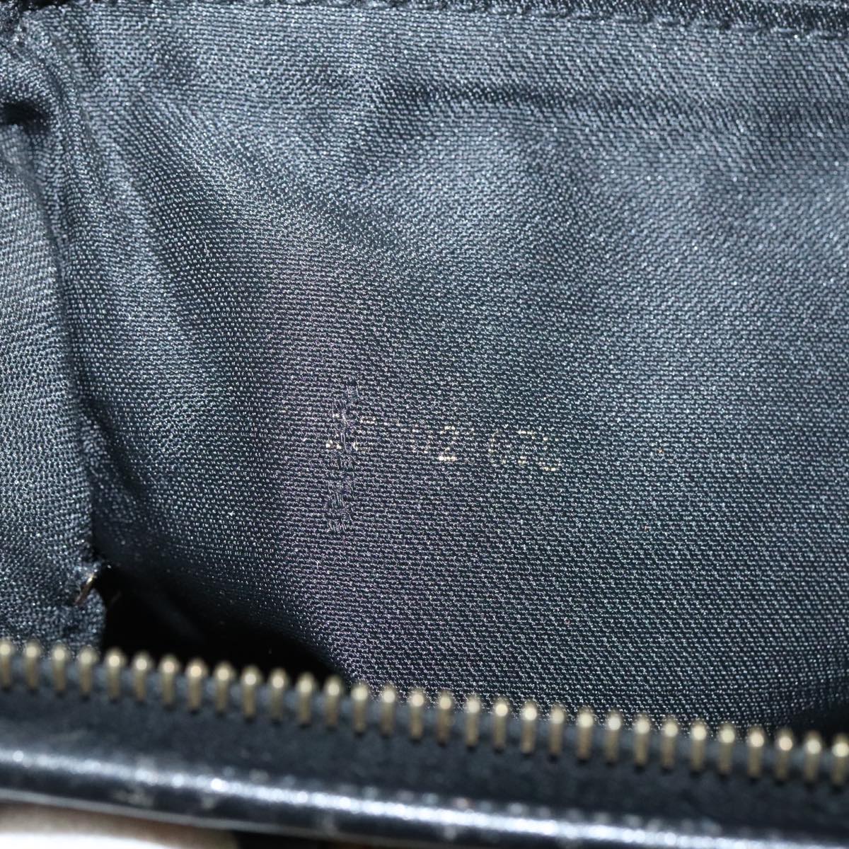 FENDI Pecan Canvas Mini Hand Bag Brown Black gold 95610