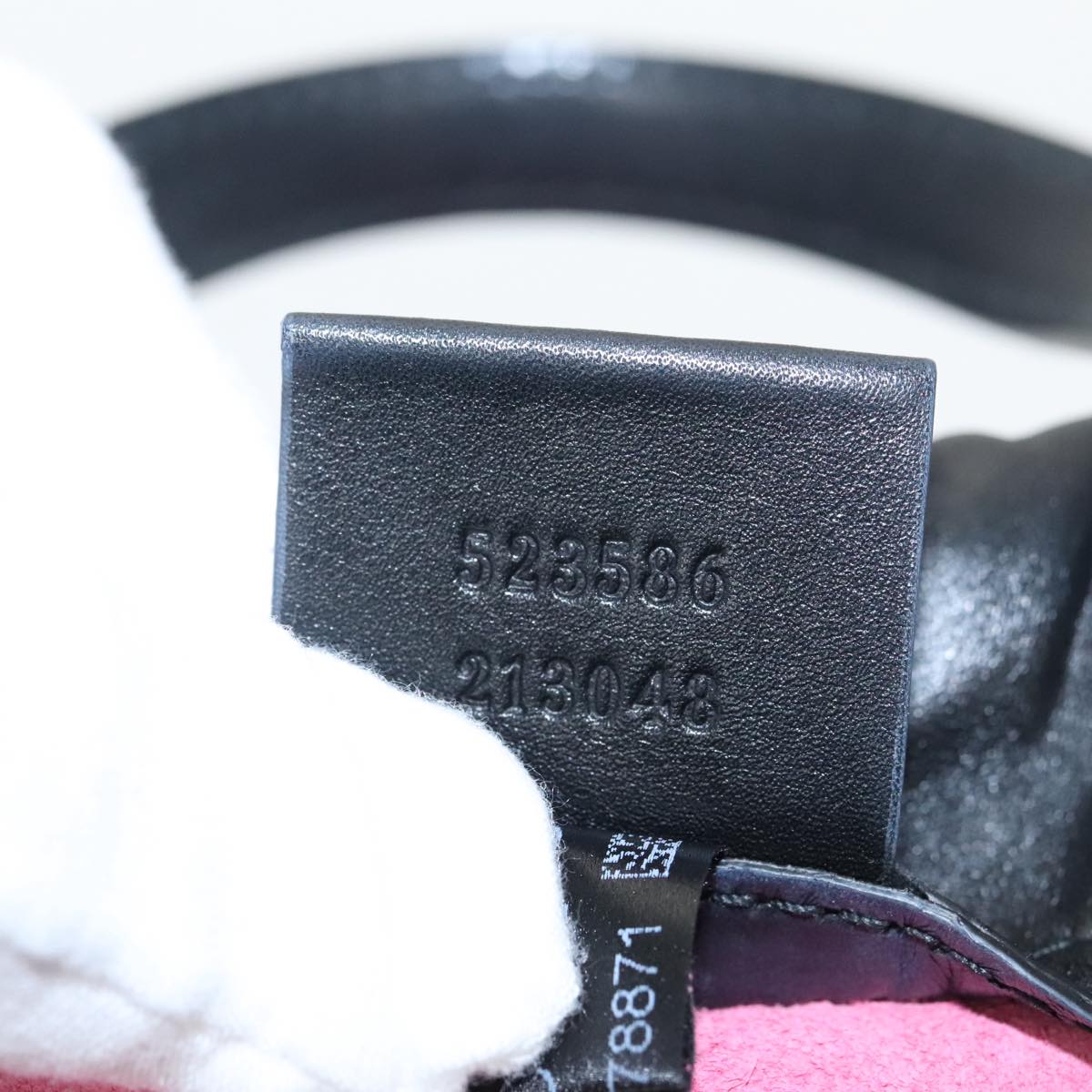 GUCCI Backpack Leather Pink 523586 95840