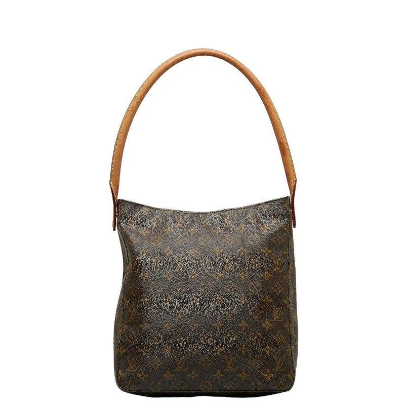 Louis Vuitton Monogram Looping GM Shoulder Bag M51145 Brown PVC Leather