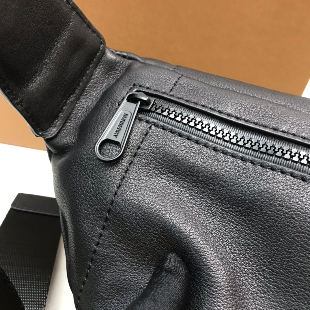 GLAMI Sonny Logo-Embossed Belt Bag Black For Men, Bags 12.2in/31cm