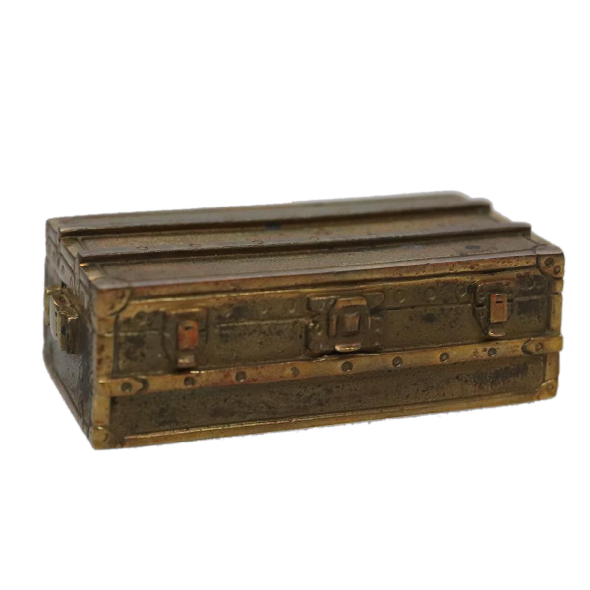 LOUIS VUITTON Trunk Paper weight metal Gold LV 96084