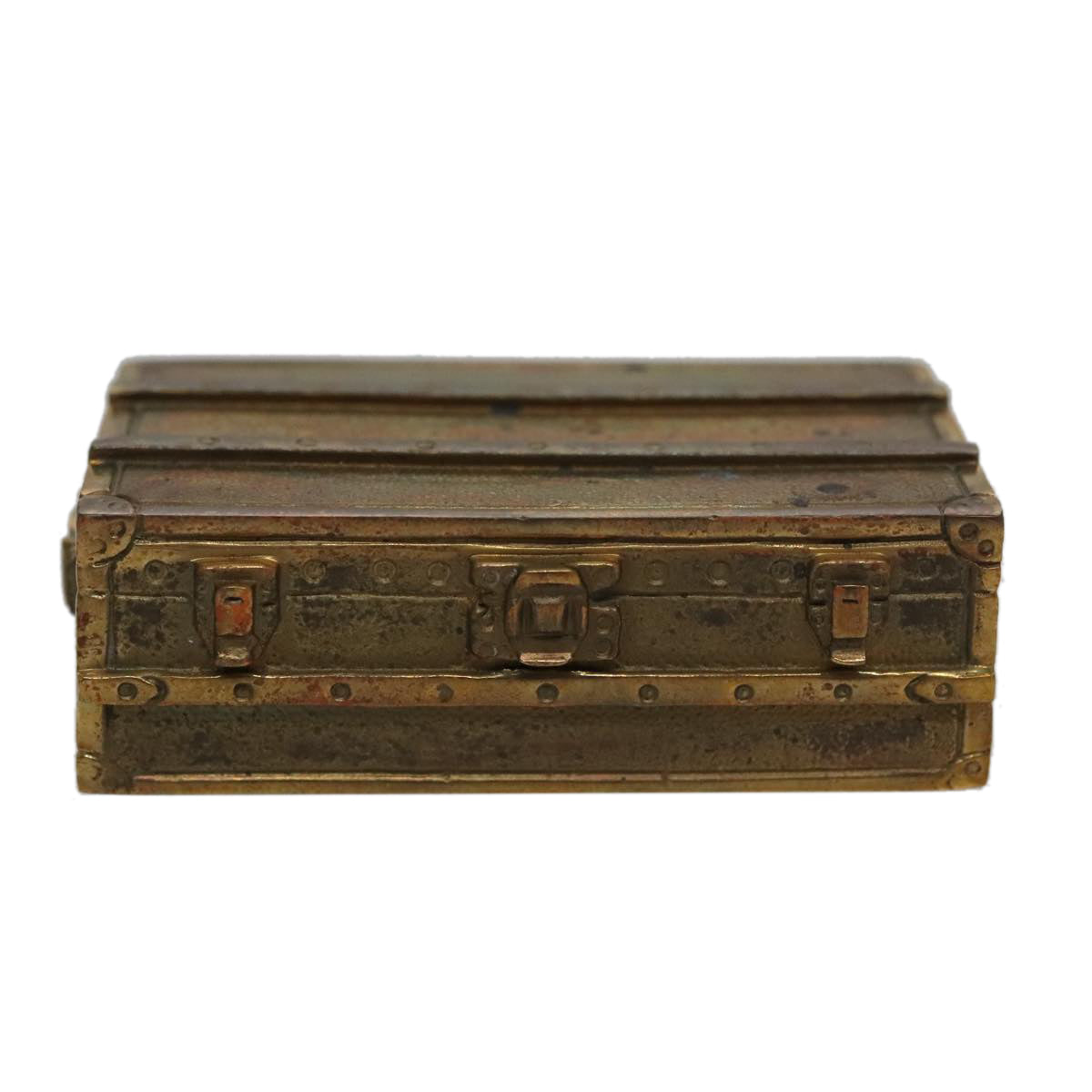LOUIS VUITTON Trunk Paper weight metal Gold LV 96084