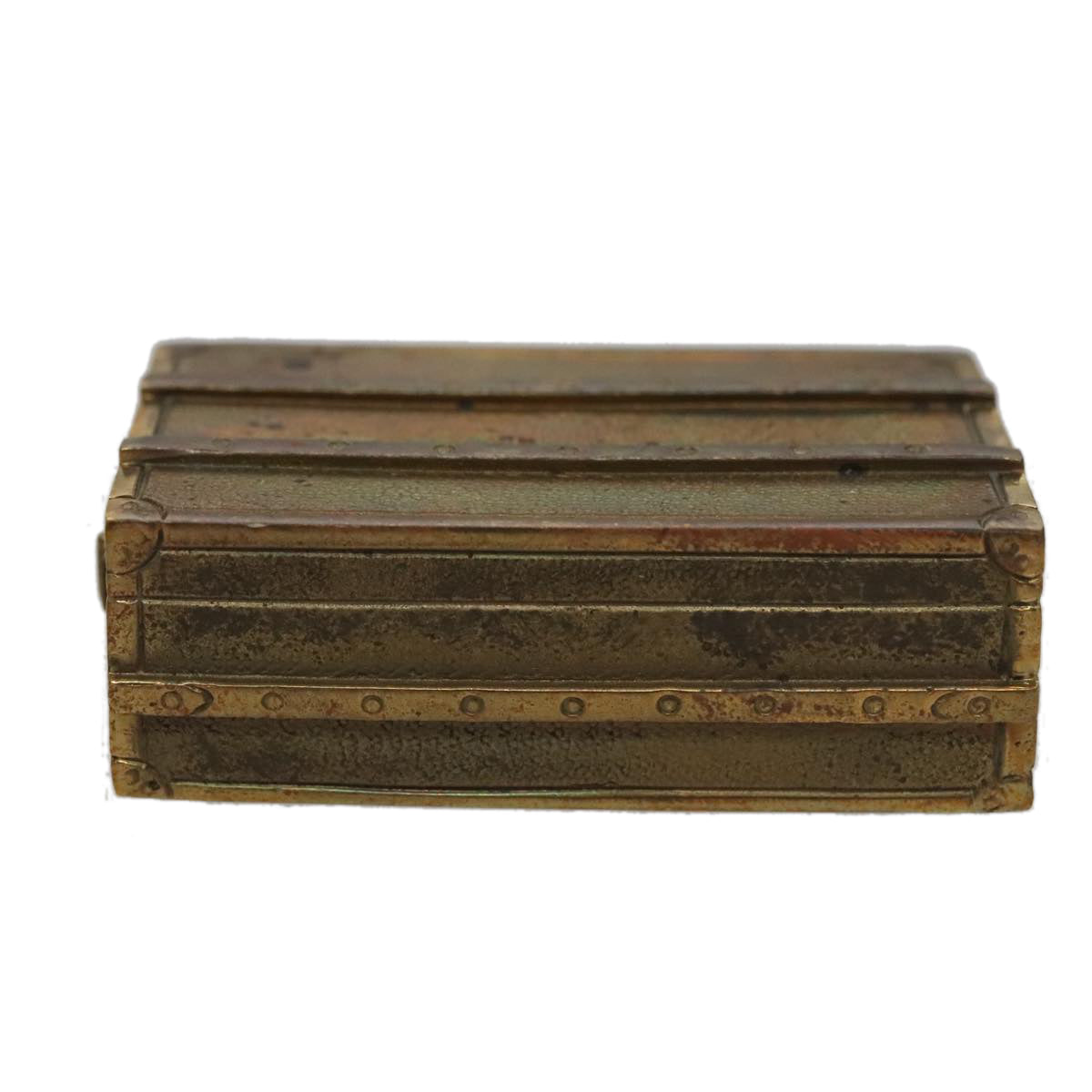 LOUIS VUITTON Trunk Paper weight metal Gold LV 96084