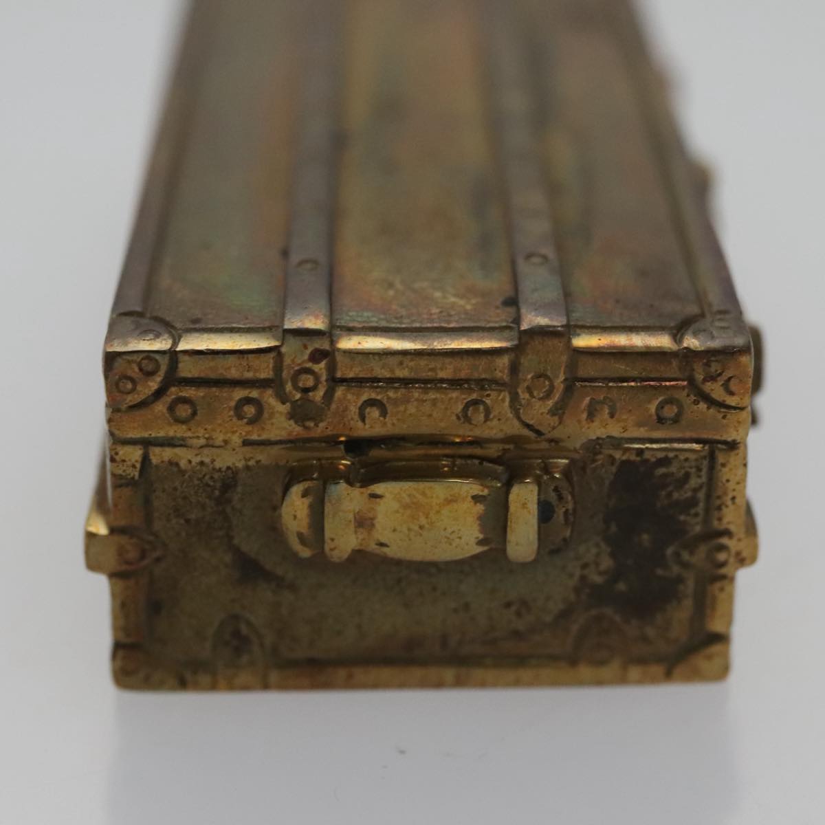 LOUIS VUITTON Trunk Paper weight metal Gold LV 96084
