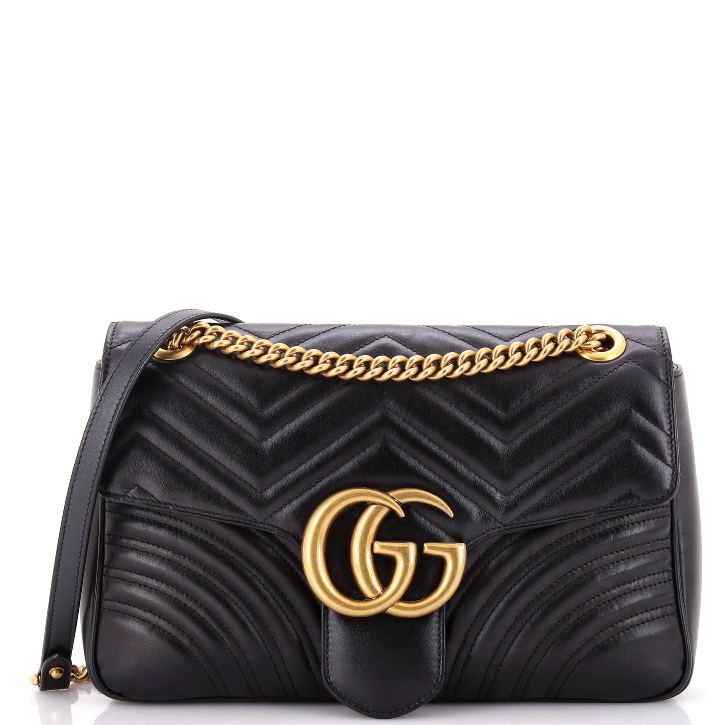 GG Marmont Flap Bag Matelasse Leather Medium