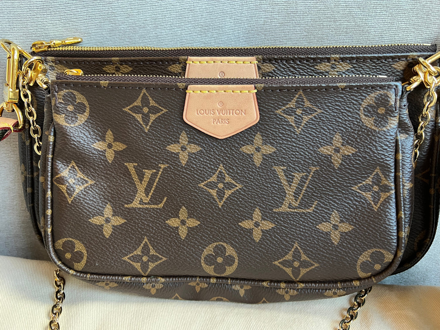 Louis Vuitton Multi Pochette Accessoires Khaki (RRP £1970)