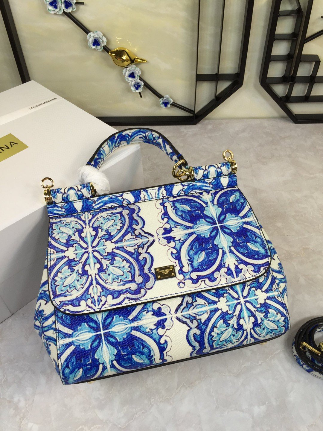 GLAMI MeGLAMIum Sicily Handbag In Dauphine Muticolour For Women 10.2in/26cm GLAMI