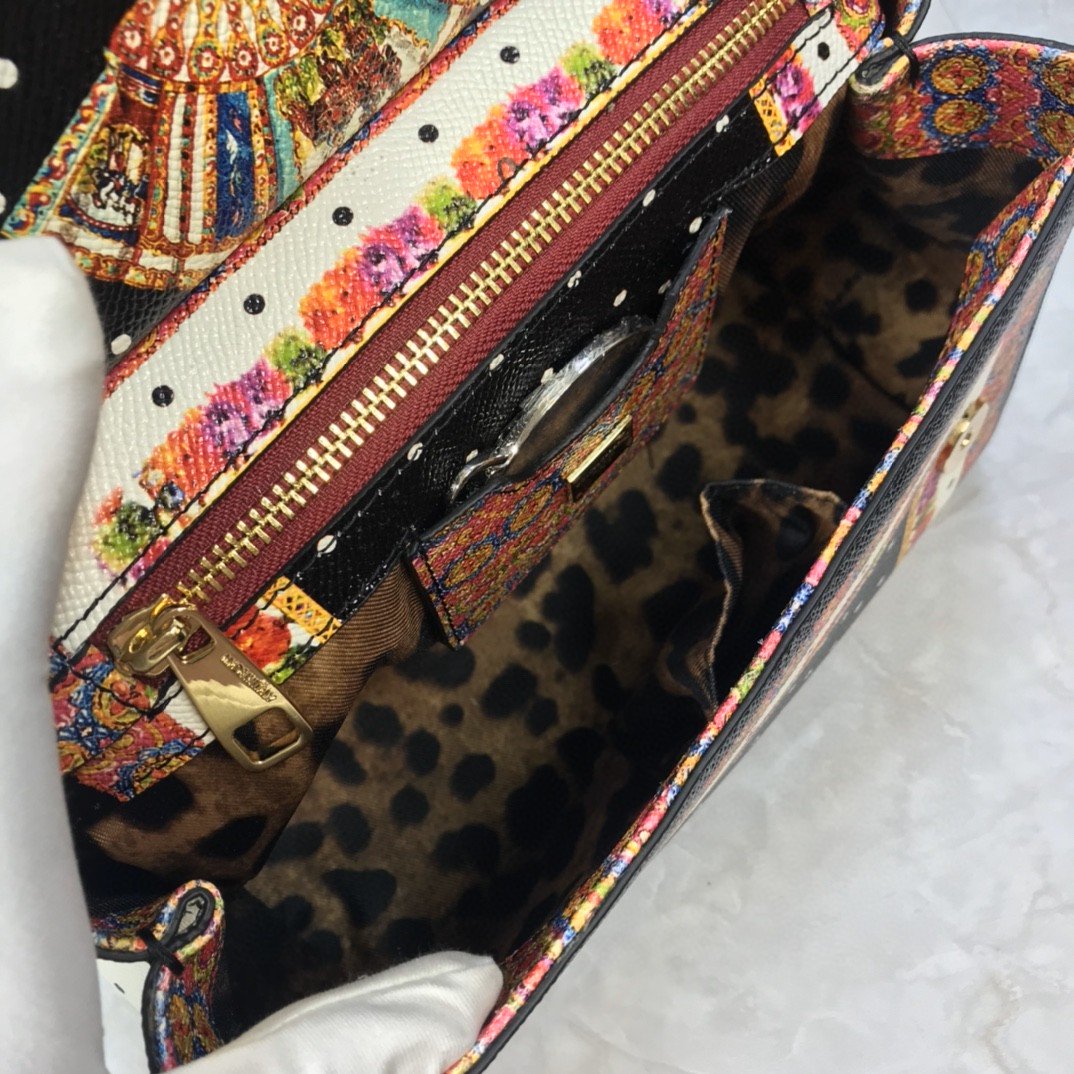 GLAMI 90s Sicily Bag With Logo Print Multicolor For Women 10.2in/26cm GLAMI