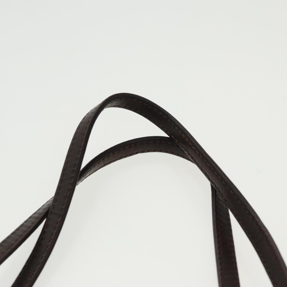 FENDI Zucca Canvas Mamma Baguette Shoulder Bag Black Brown Silver 96636