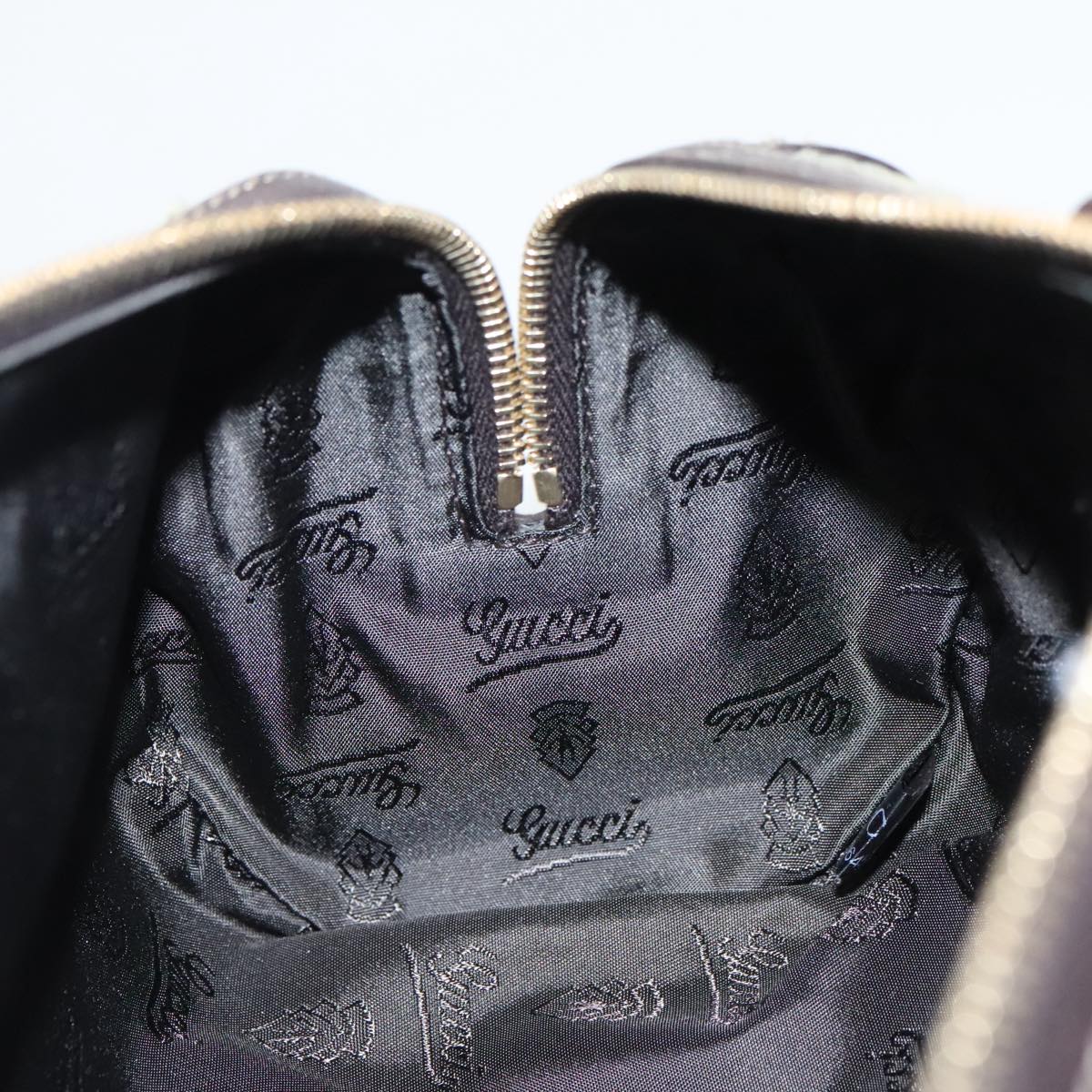 GUCCI GG Crystal Hand Bag Beige Gold 181485 96794