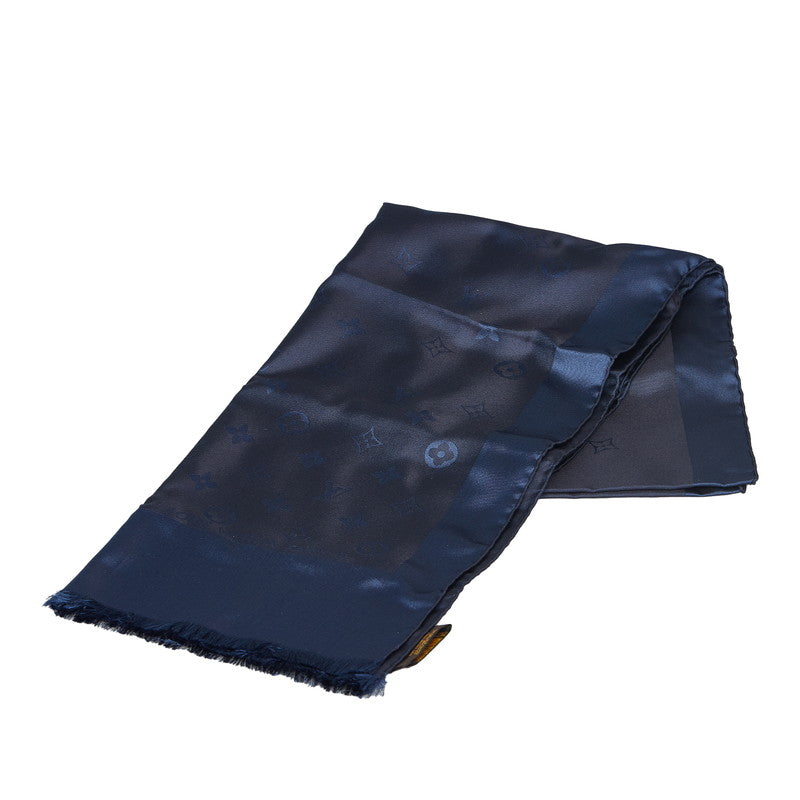 Louis Vuitton Monogram Band All-in-LV Scarf M77002 Brown Multicolor Silk  Louis Vuitton