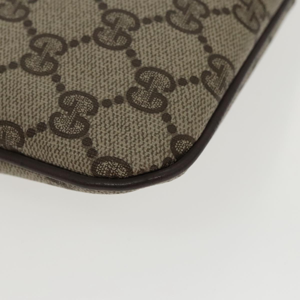 GUCCI GG Supreme Web Sherry Line Shoulder Bag PVC Beige 904 02 047 96969