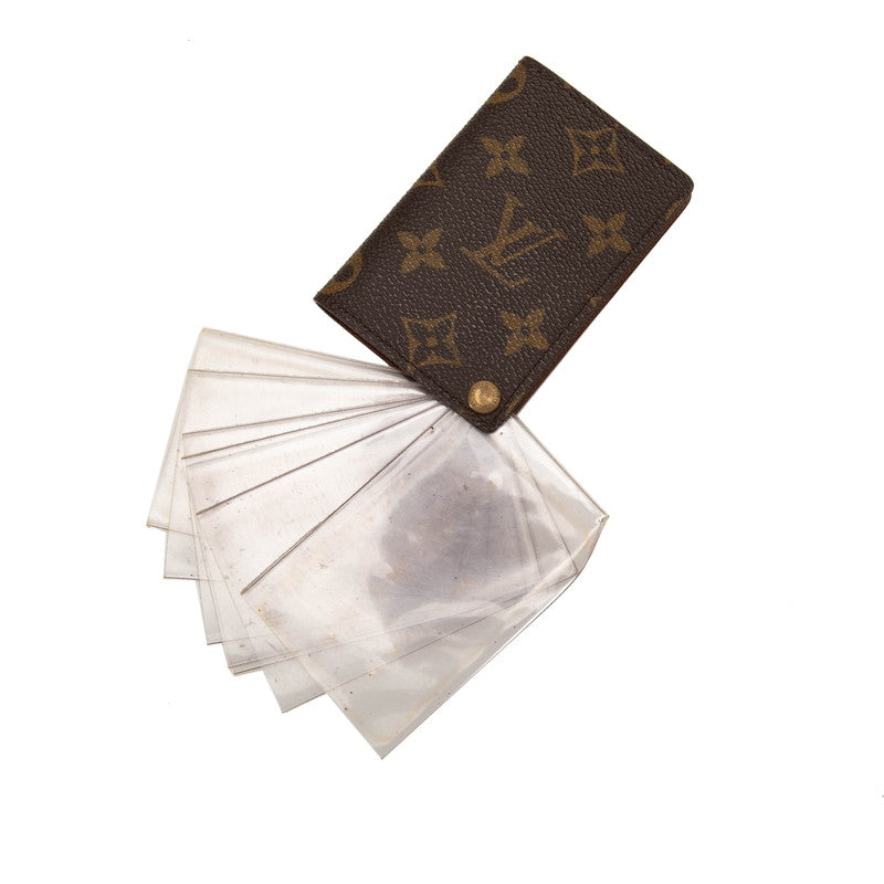 Louis Vuitton Monogram Portcourt Credit Card Case M60937 Brown PVC Leather  Louis Vuitton