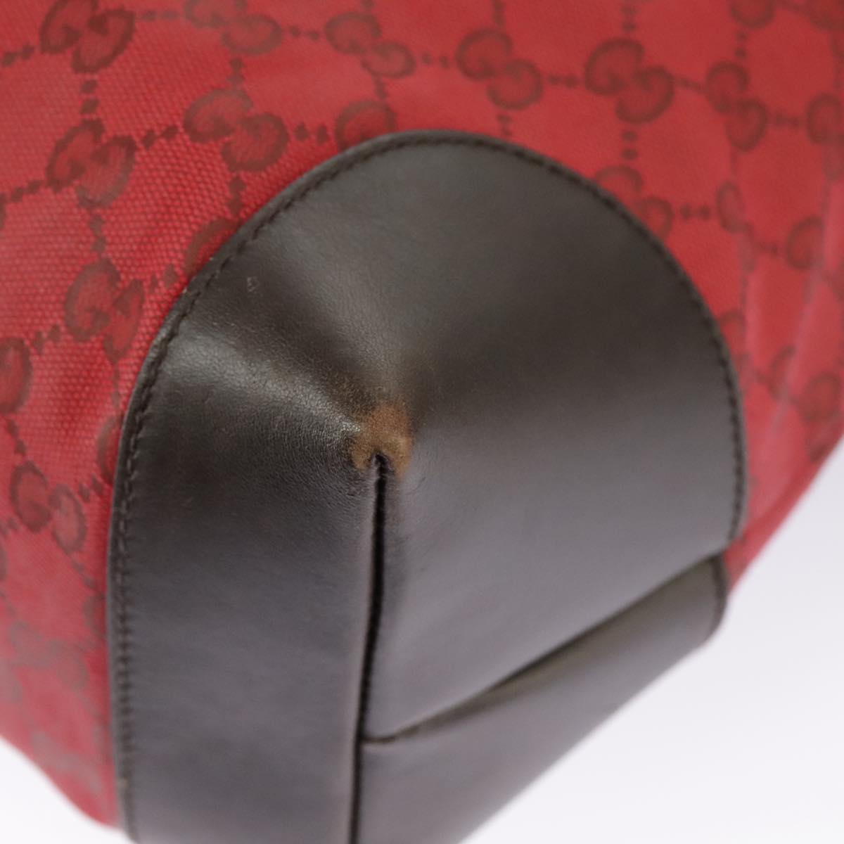 GUCCI GG Canvas Web Sherry Line Tote Bag Red Green gold 308928 97000