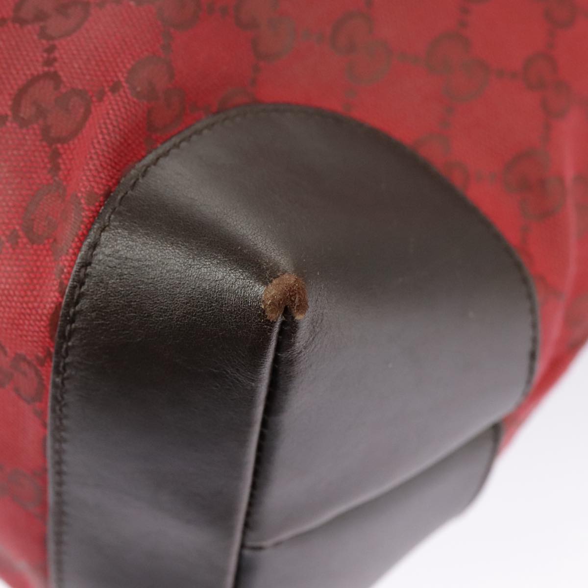 GUCCI GG Canvas Web Sherry Line Tote Bag Red Green gold 308928 97000