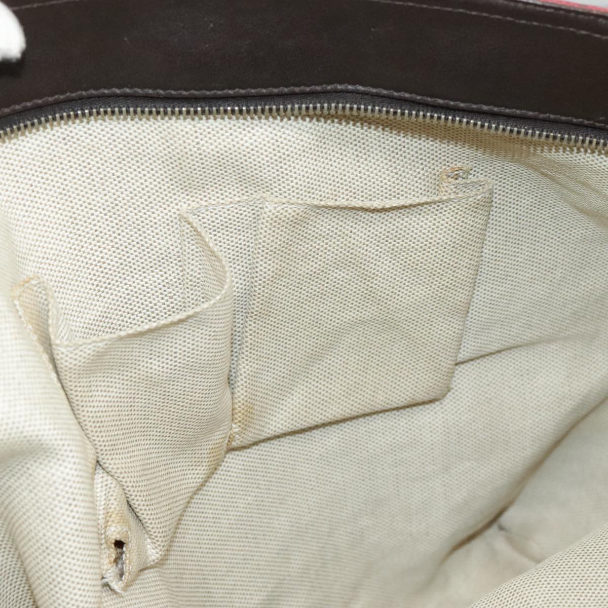 GUCCI GG Canvas Web Sherry Line Tote Bag Red Green gold 308928 97000