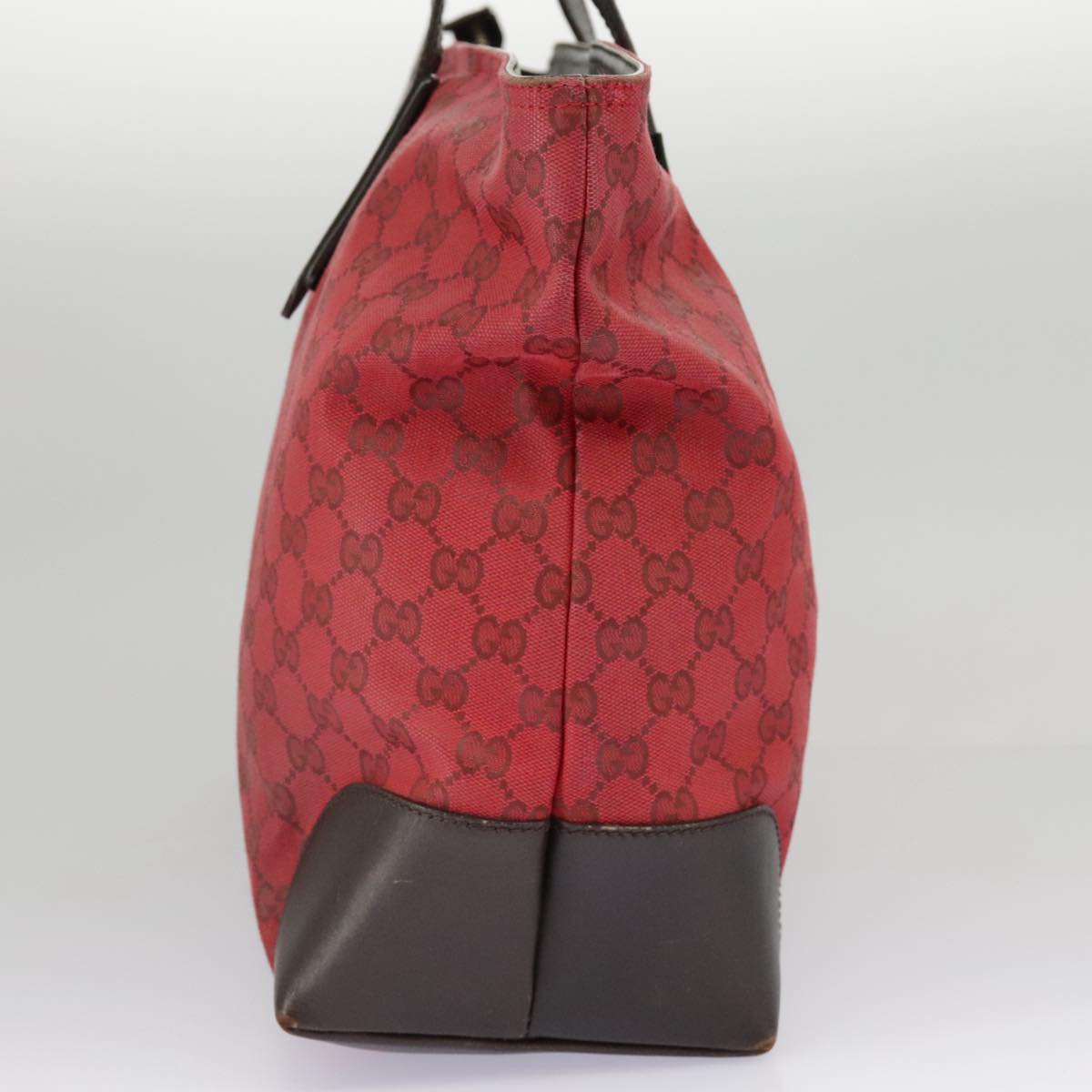GUCCI GG Canvas Web Sherry Line Tote Bag Red Green gold 308928 97000