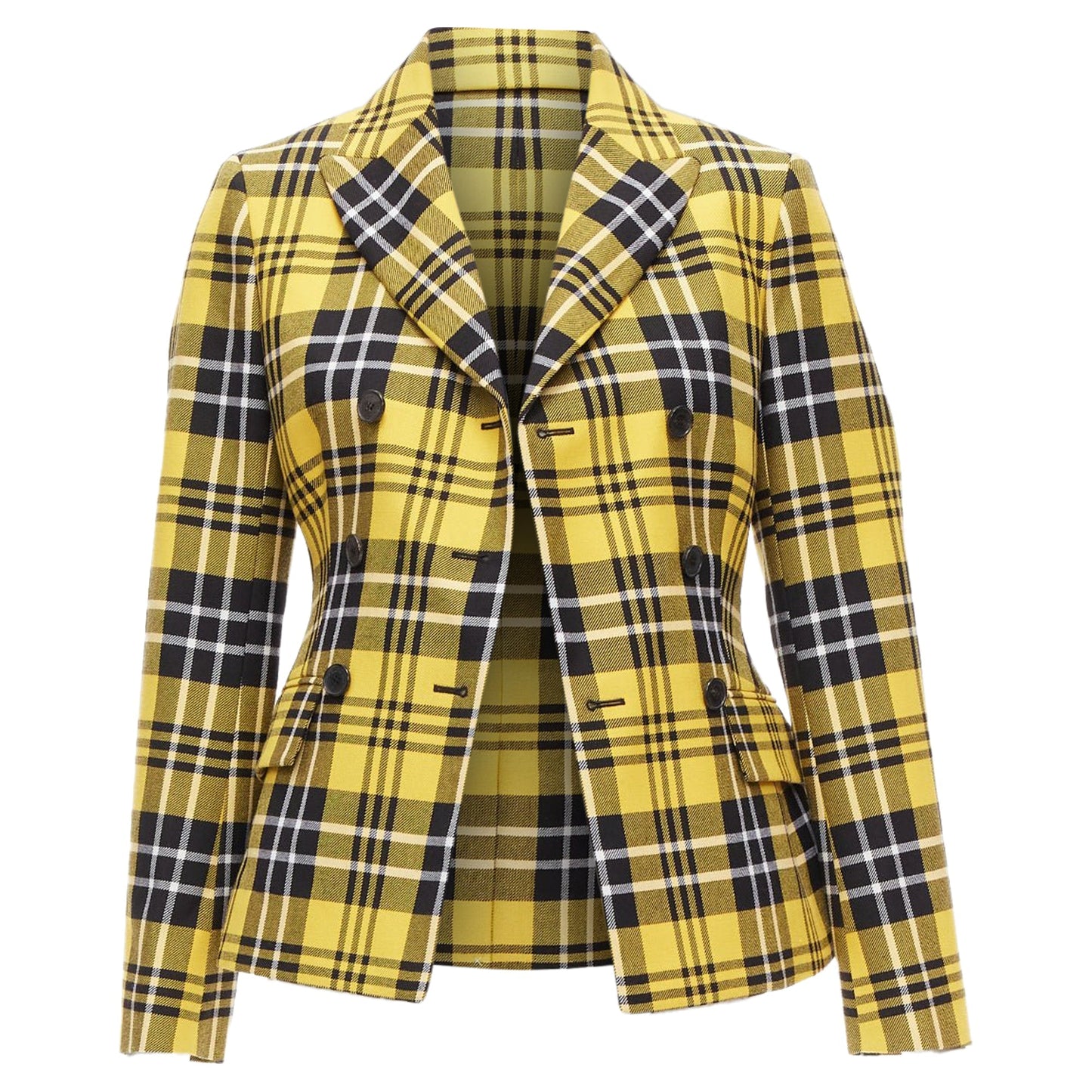 Christian Dior tartan virgin wool bar jacket blazer