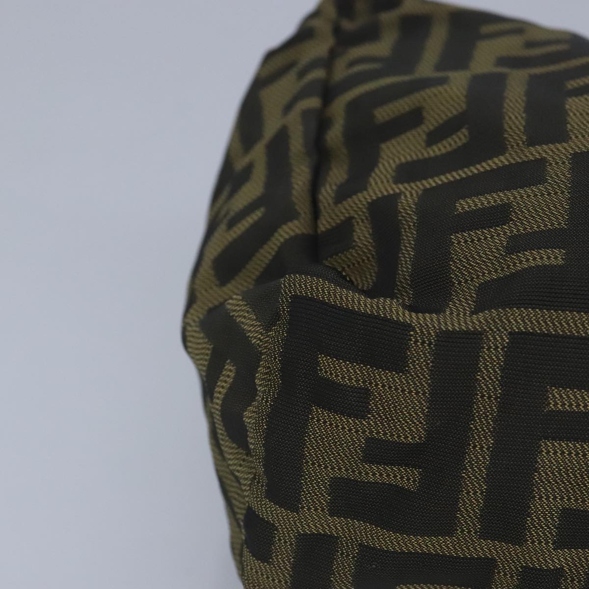 FENDI Zucca Canvas Hand Bag Brown Black 97622