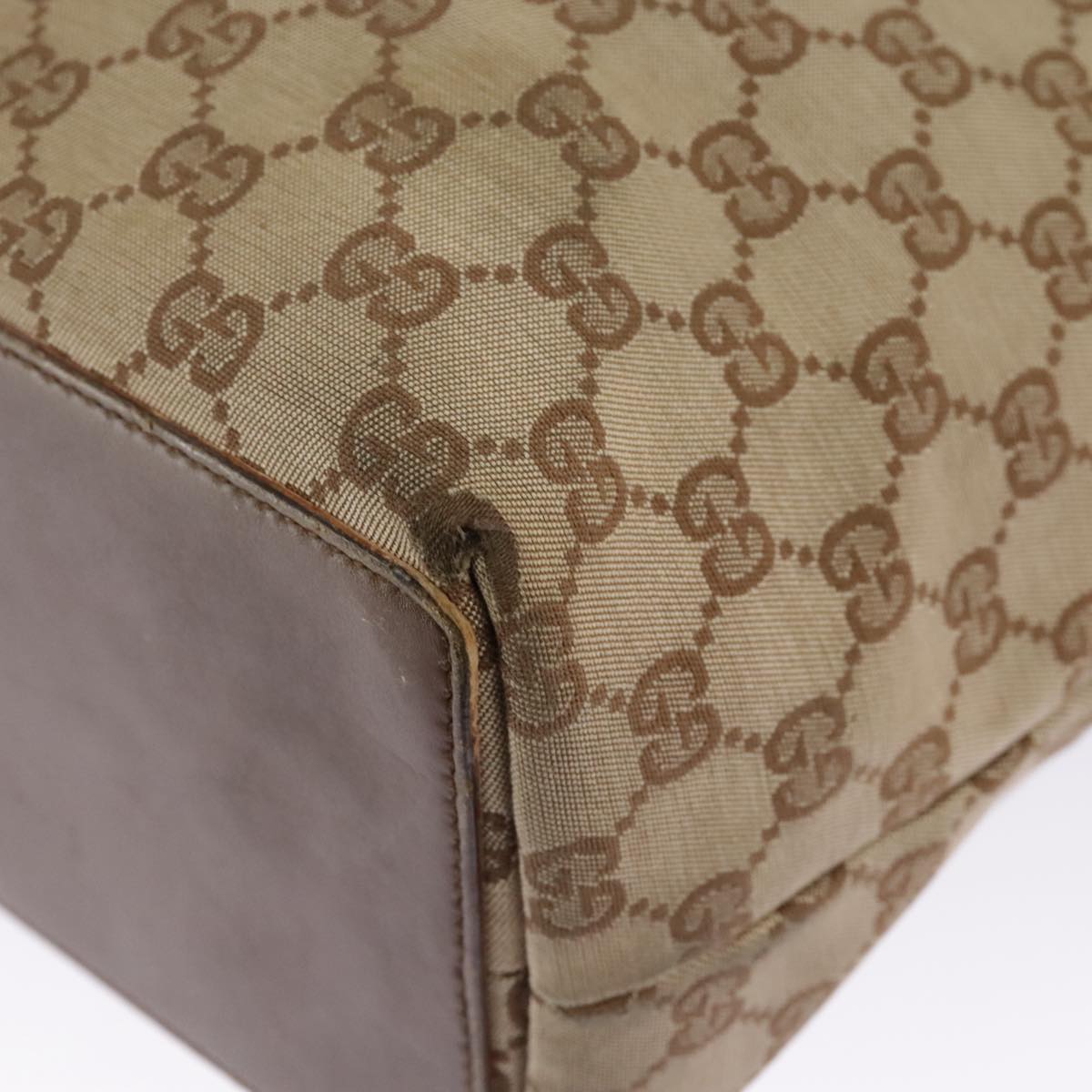 GUCCI GG Canvas Tote Bag Beige Gold 002 1098 3444 97723