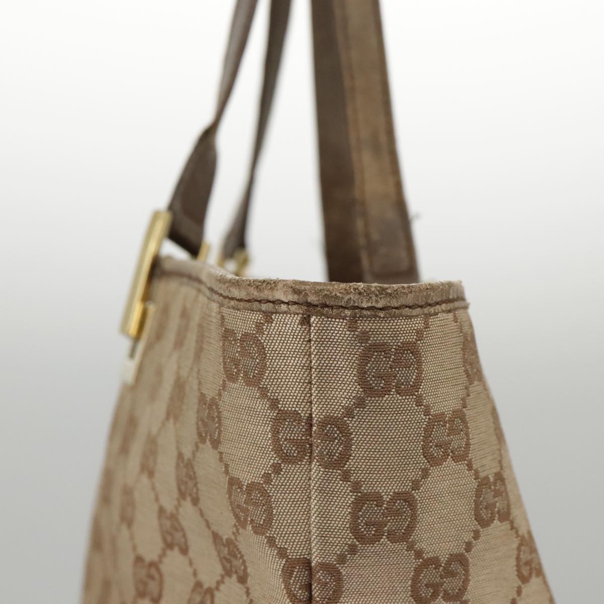GUCCI GG Canvas Tote Bag Beige Gold 002 1098 3444 97723