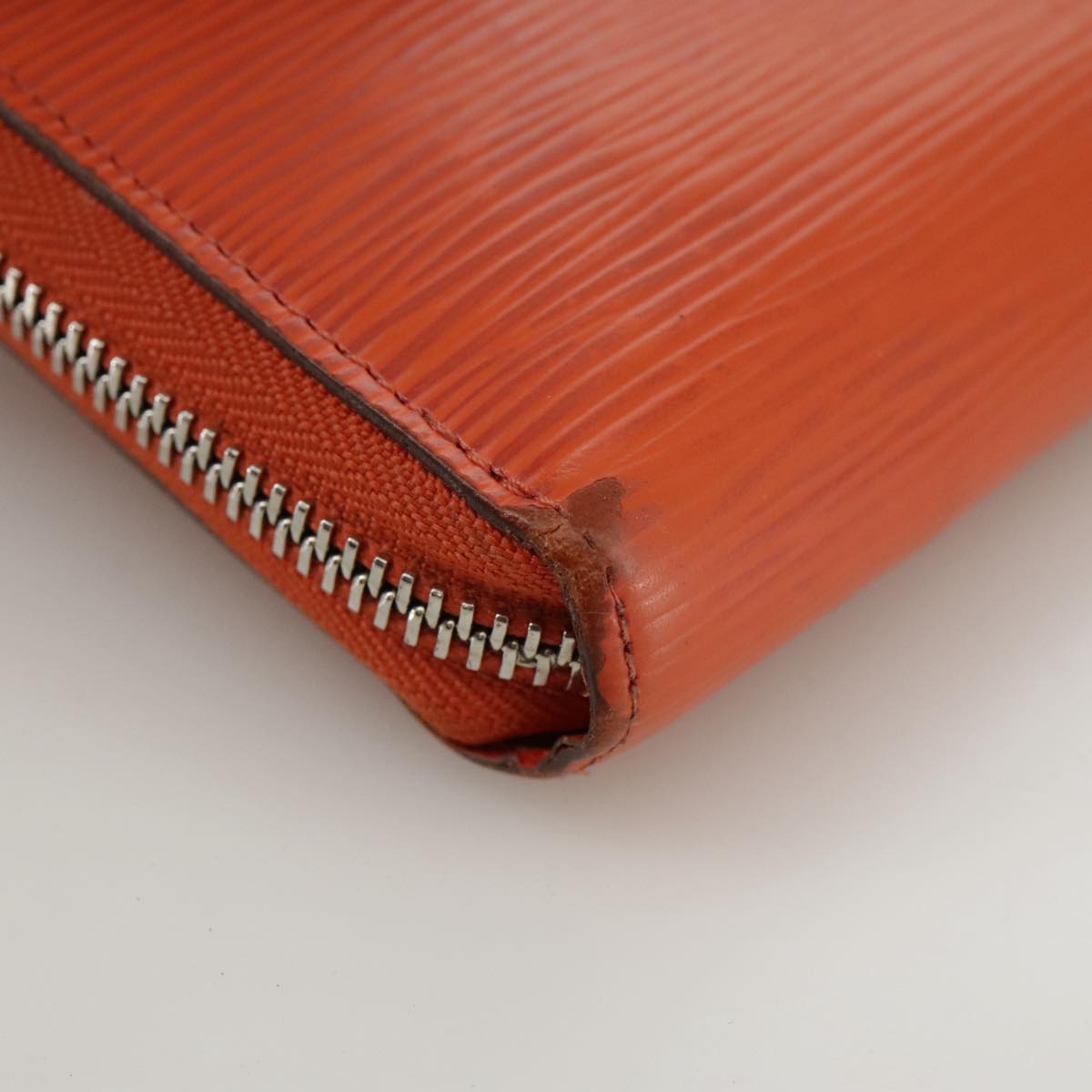 LOUIS VUITTON Epi Zippy Wallet Long Wallet Orange Pimon M60310 LV 97797