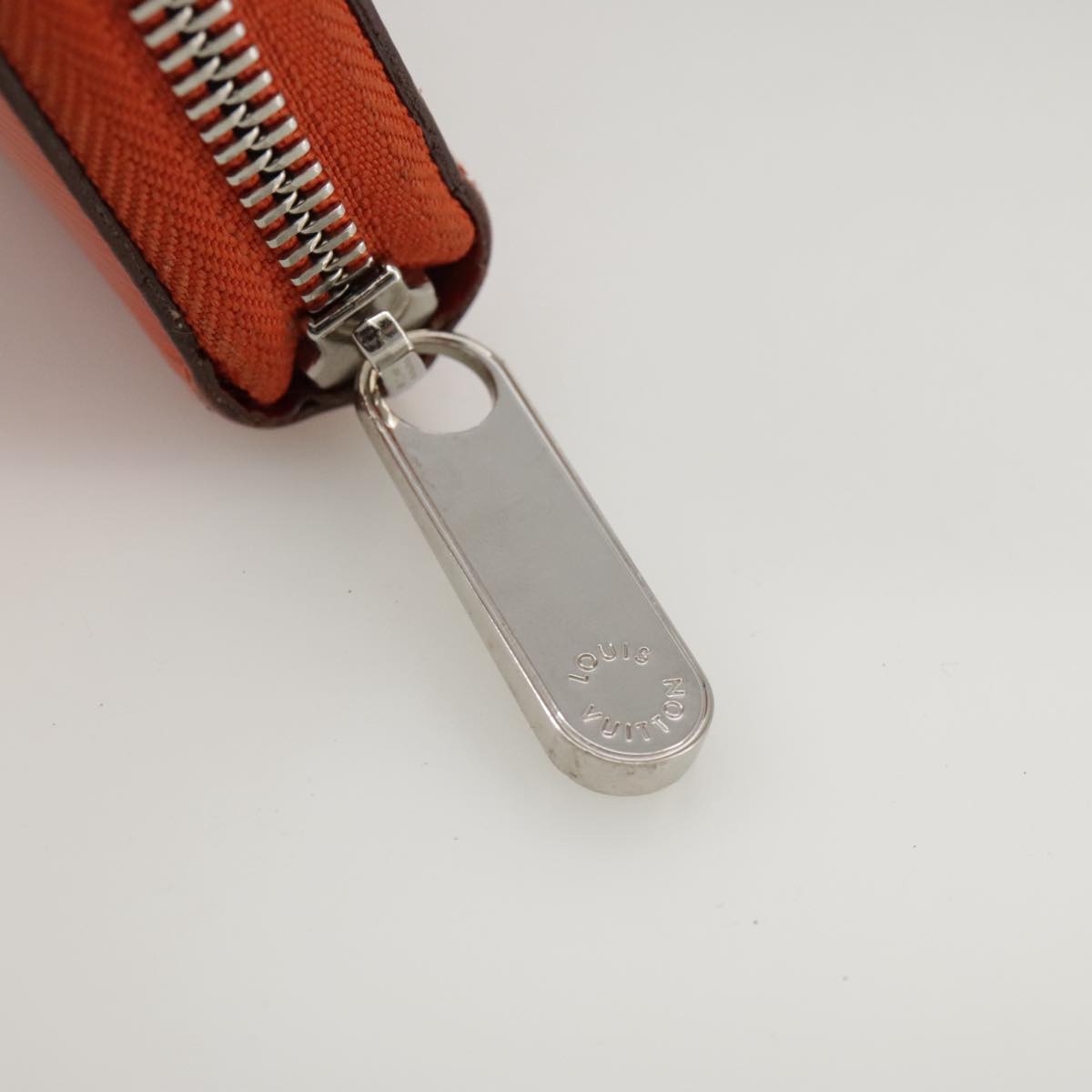 LOUIS VUITTON Epi Zippy Wallet Long Wallet Orange Pimon M60310 LV 97797