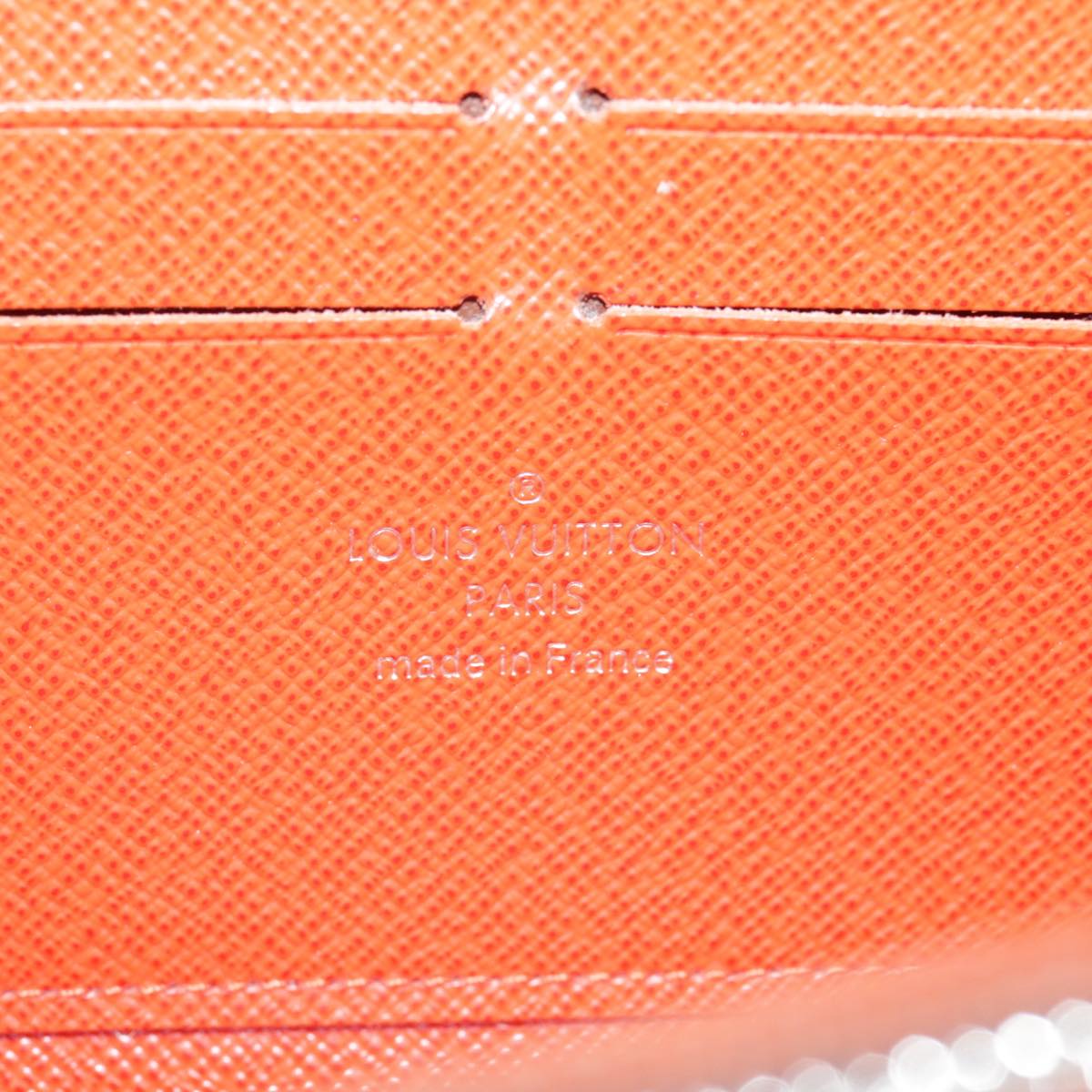 LOUIS VUITTON Epi Zippy Wallet Long Wallet Orange Pimon M60310 LV 97797