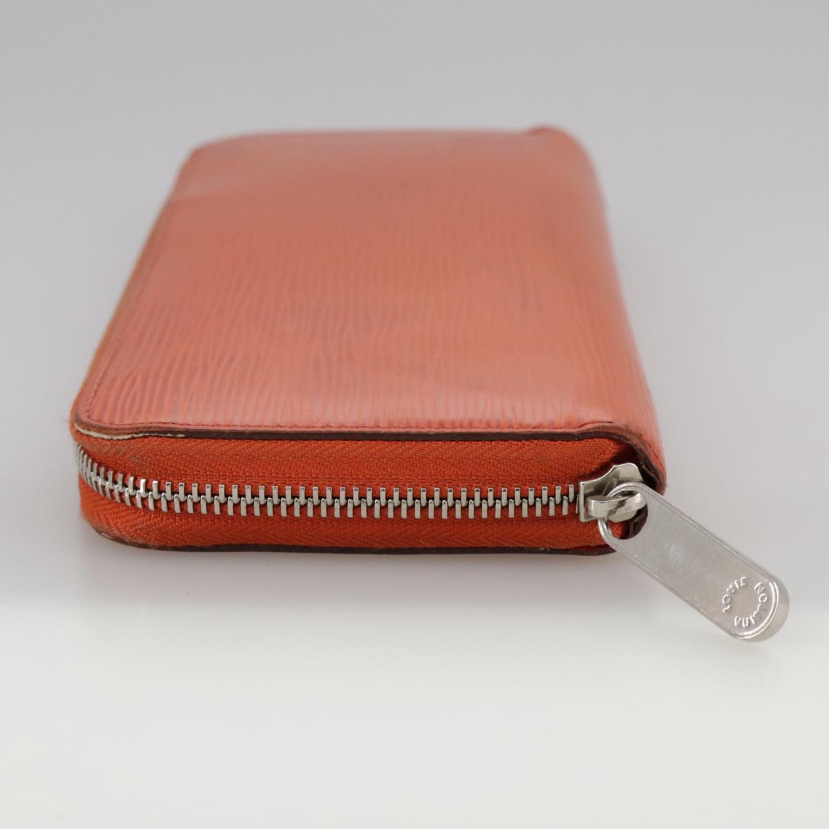 LOUIS VUITTON Epi Zippy Wallet Long Wallet Orange Pimon M60310 LV 97797