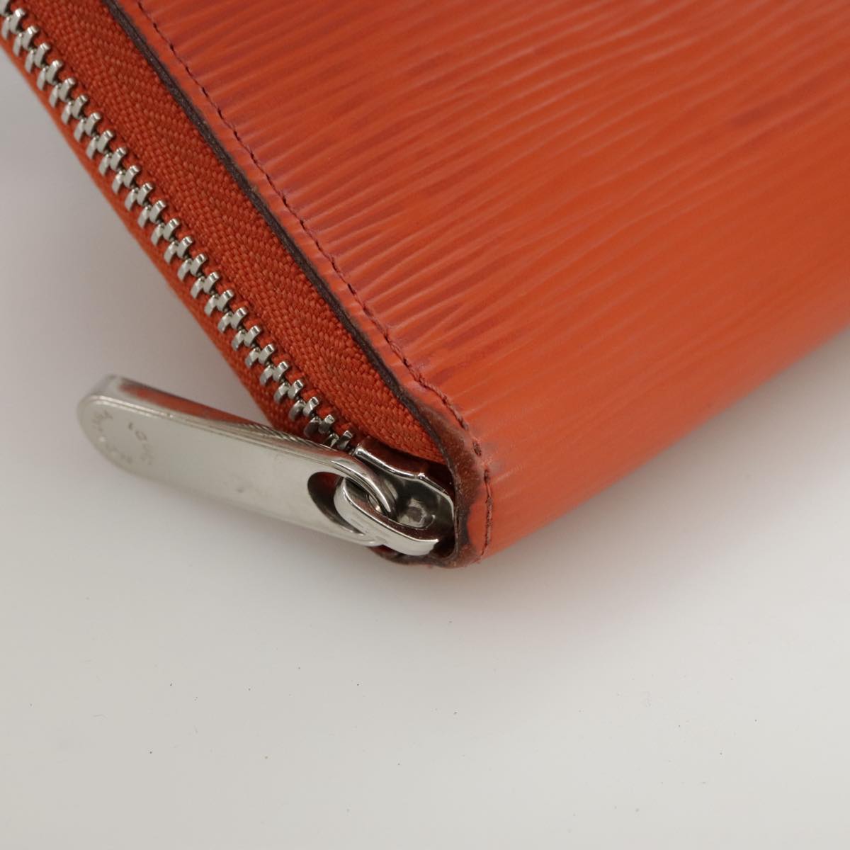 LOUIS VUITTON Epi Zippy Wallet Long Wallet Orange Pimon M60310 LV 97797