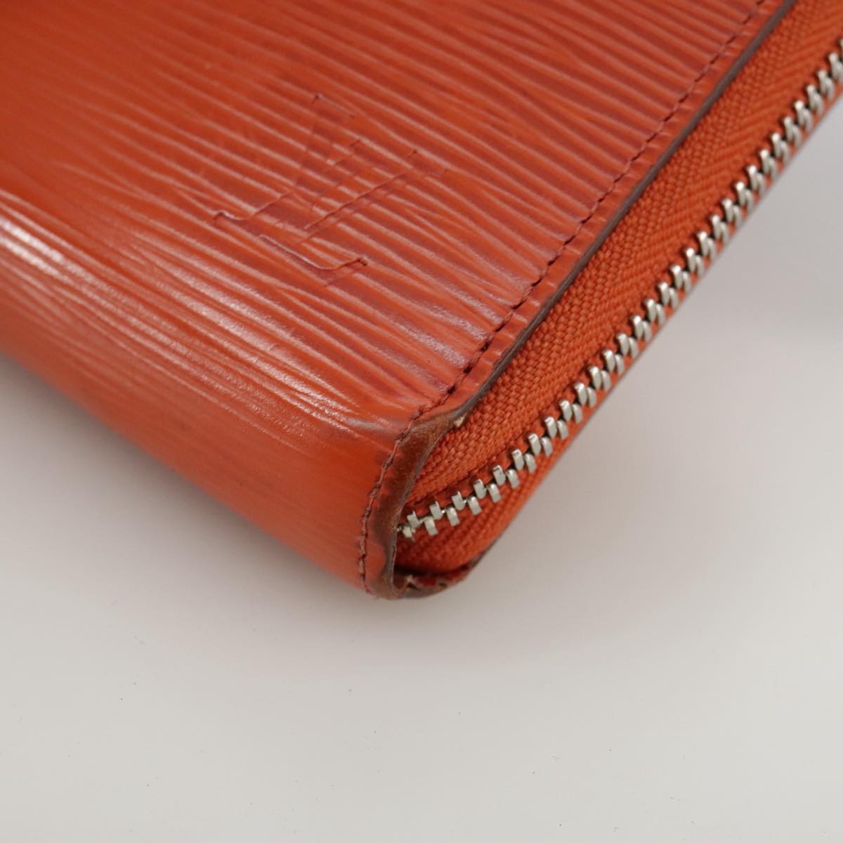 LOUIS VUITTON Epi Zippy Wallet Long Wallet Orange Pimon M60310 LV 97797