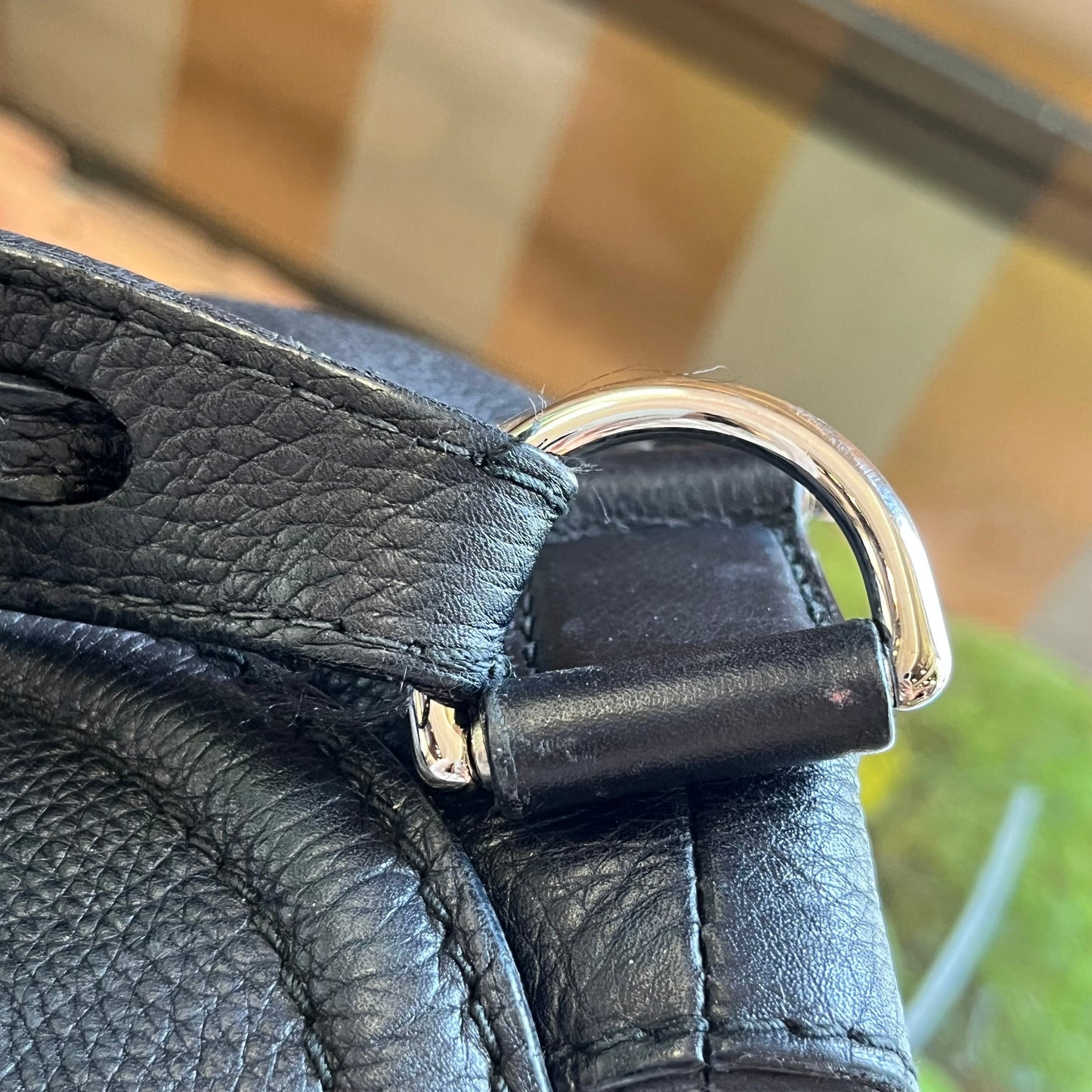 GUCCI Hasler Techno Horsebit Leather Hobo Bag