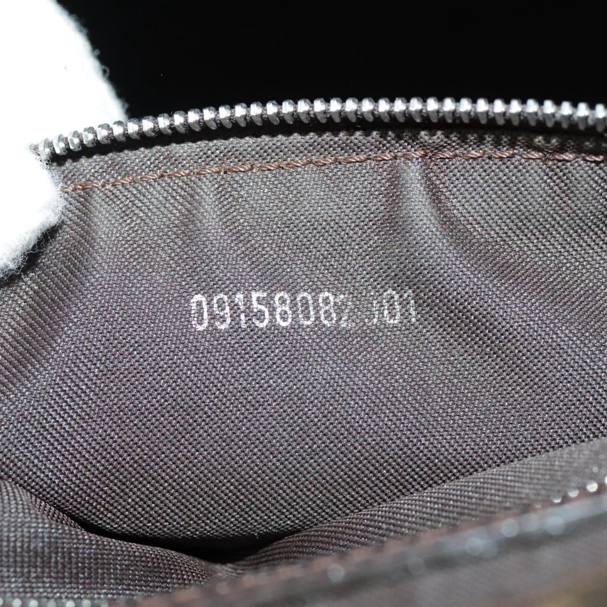FENDI Zucca Canvas Tote Bag Brown Black Silver 97934