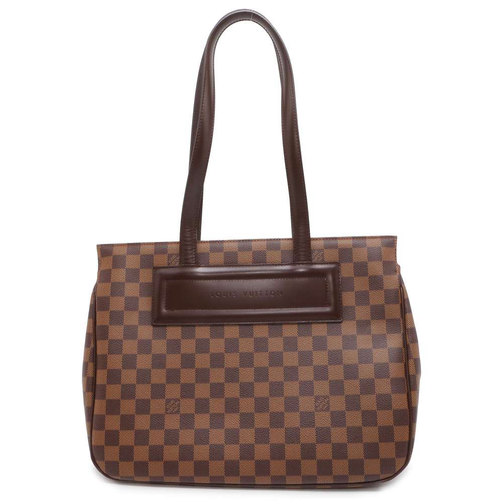 LOUIS VUITTON Parioli Red N51123 Damier Ebene Canvas Size PM