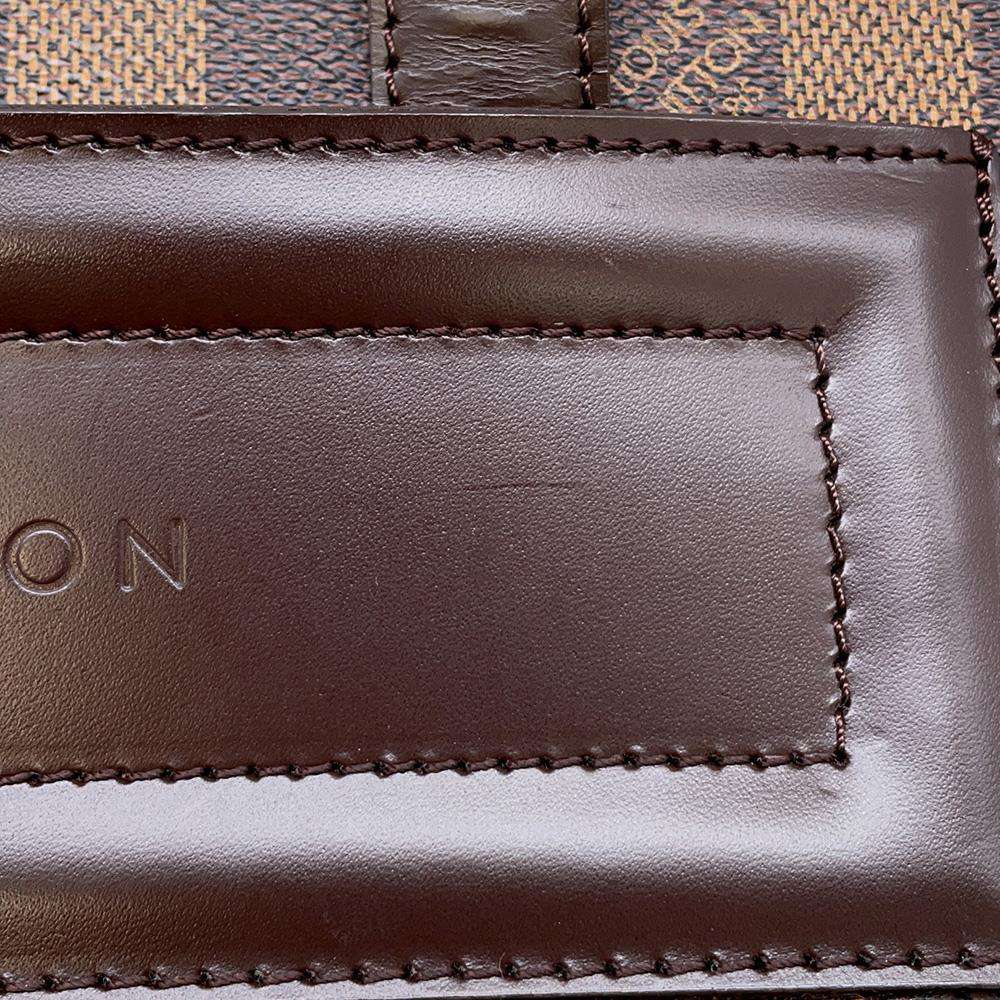 LOUIS VUITTON Parioli Red N51123 Damier Ebene Canvas Size PM