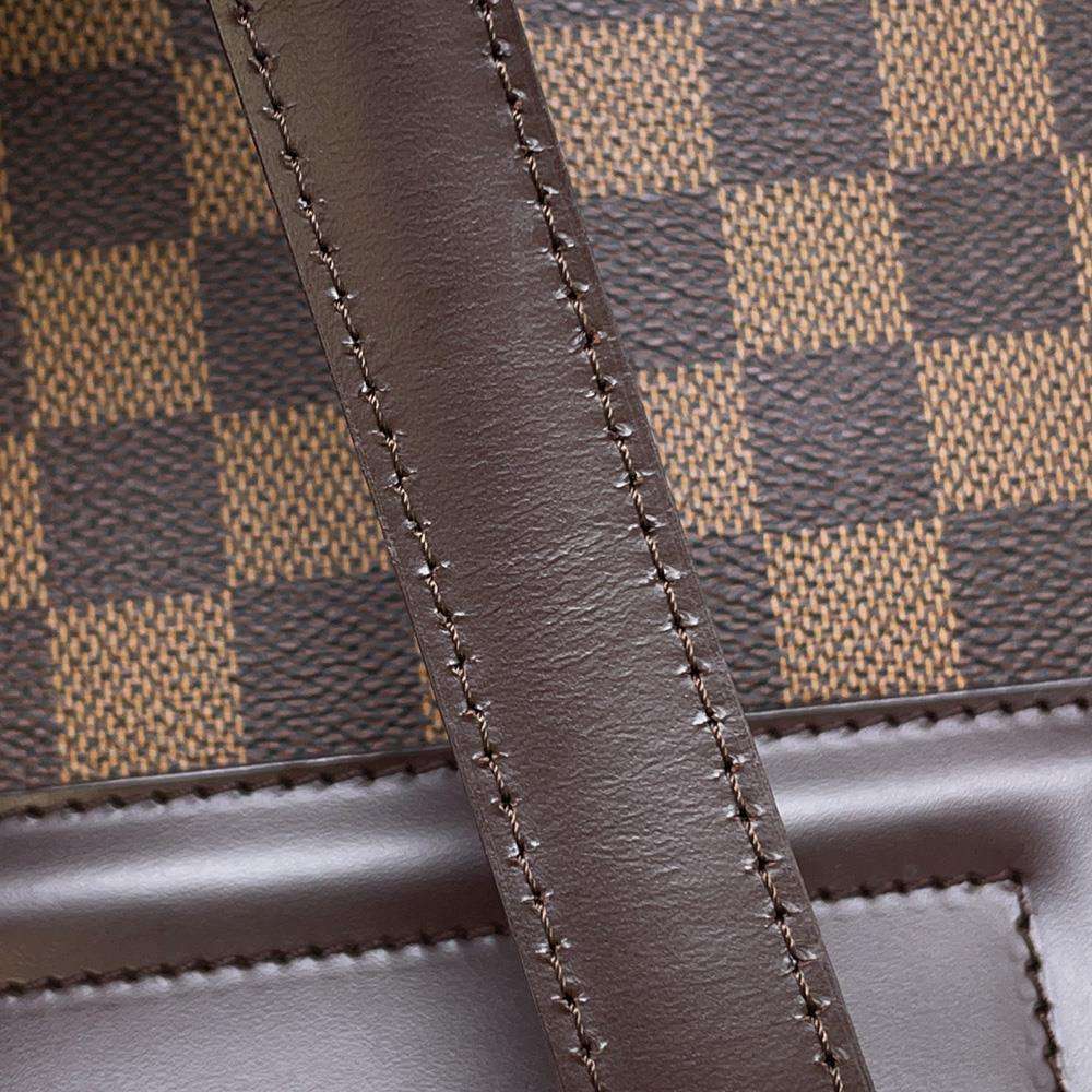 LOUIS VUITTON Parioli Red N51123 Damier Ebene Canvas Size PM