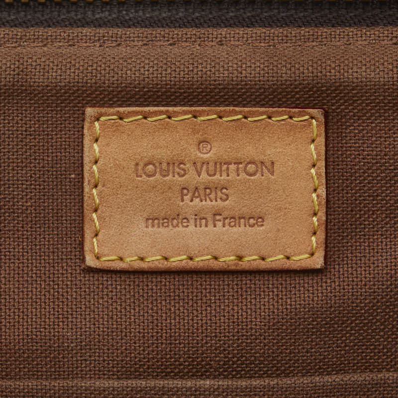Louis Vuitton Monogram Palermo PM Handbag 2WAY M40145 Brown PVC Leather  Louis Vuitton