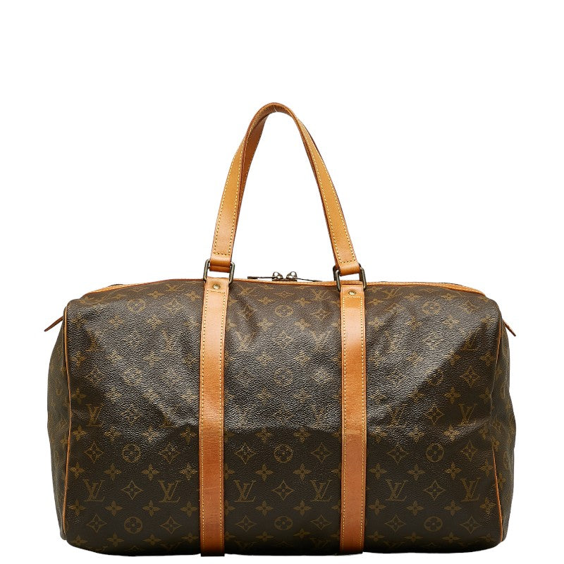 Louis Vuitton Monogram Baseball 45 Boston Bag M41624 Brown PVC Leather  Louis Vuitton