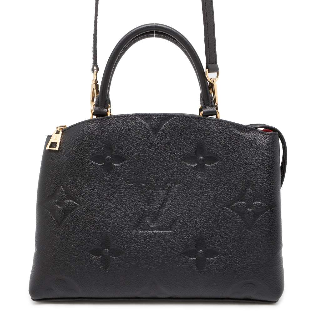 LOUIS VUITTON Petit Palais Noir M58916 Monogram Empreinte Leather Size PM