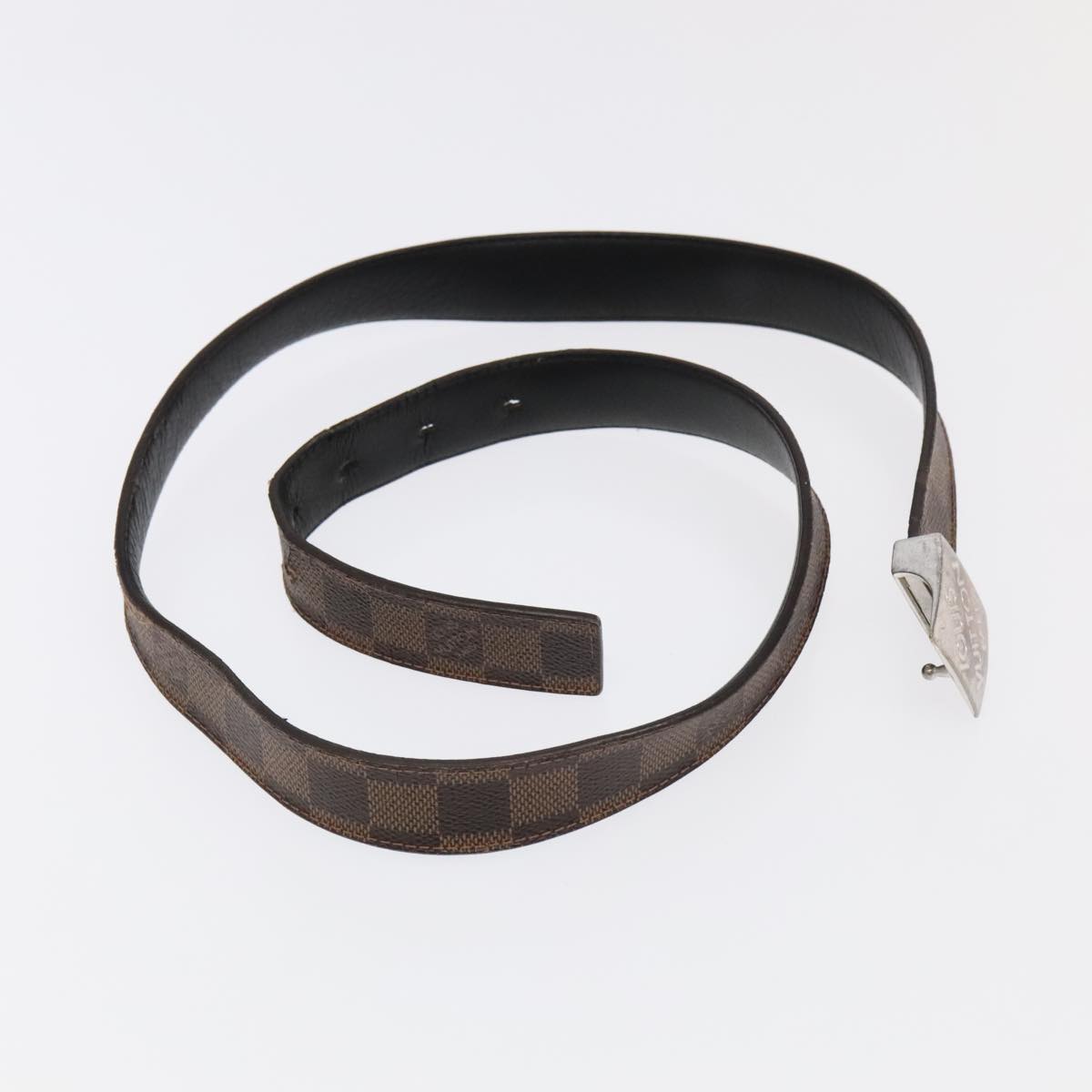 LOUIS VUITTON Damier Ebene Belt 2Set LV 98164