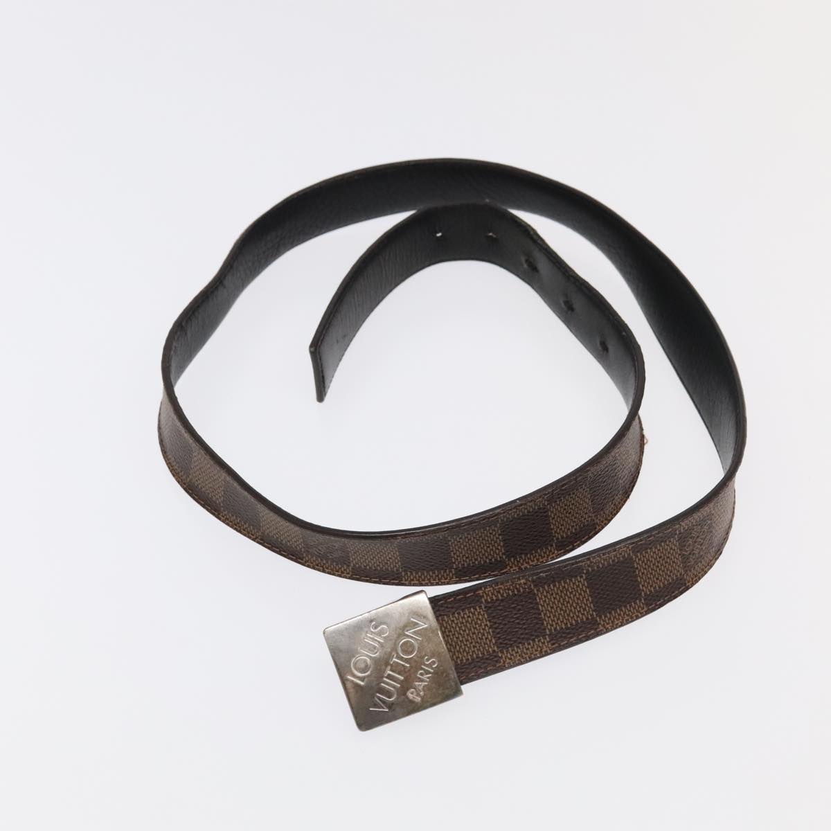 LOUIS VUITTON Damier Ebene Belt 2Set LV 98164