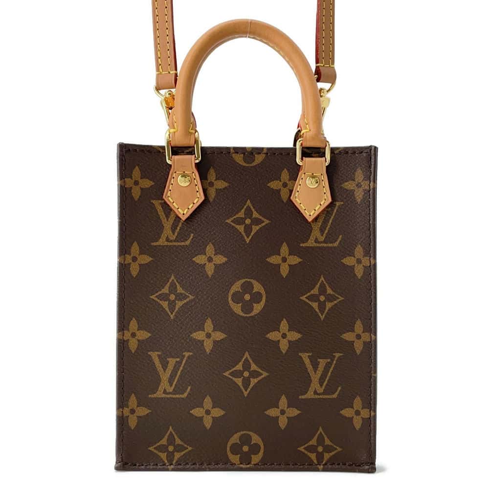 LOUIS VUITTON Petit Sac Plat Brown M81295 Monogram